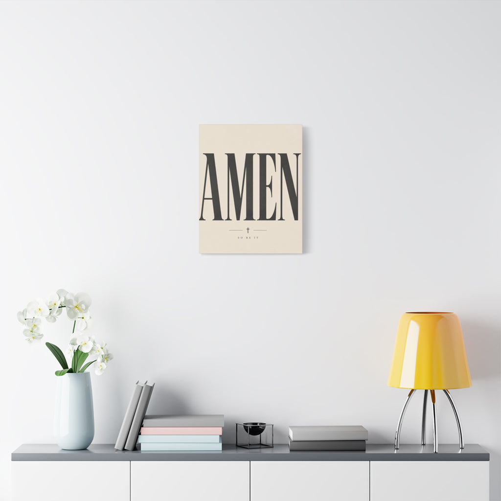 Amen – Bold Faith Typography Canvas Wall Art