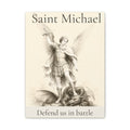 Saint Michael the Archangel – Defend Us in Battle Canvas Print