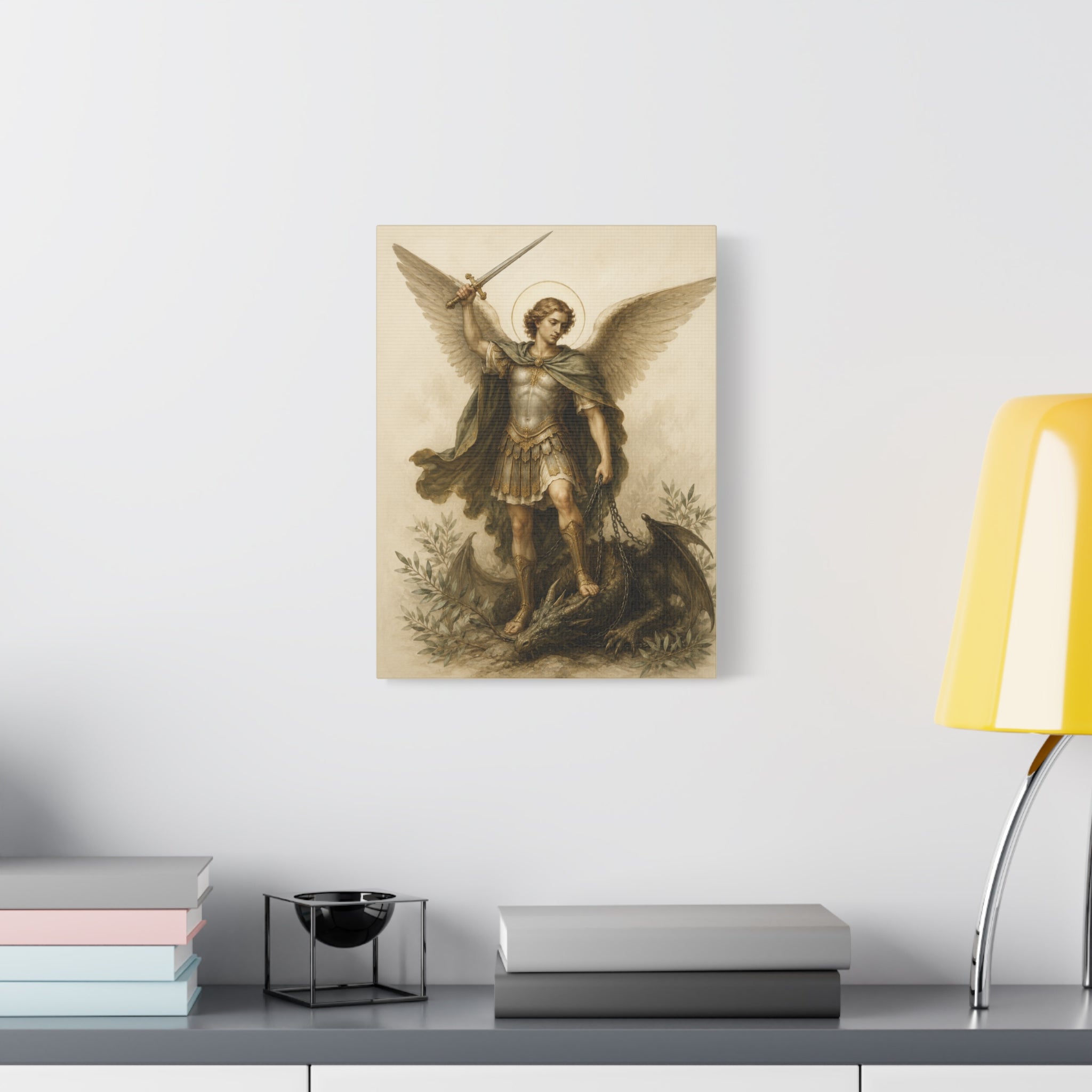 Saint Michael the Archangel – Warrior Canvas Print (Color)