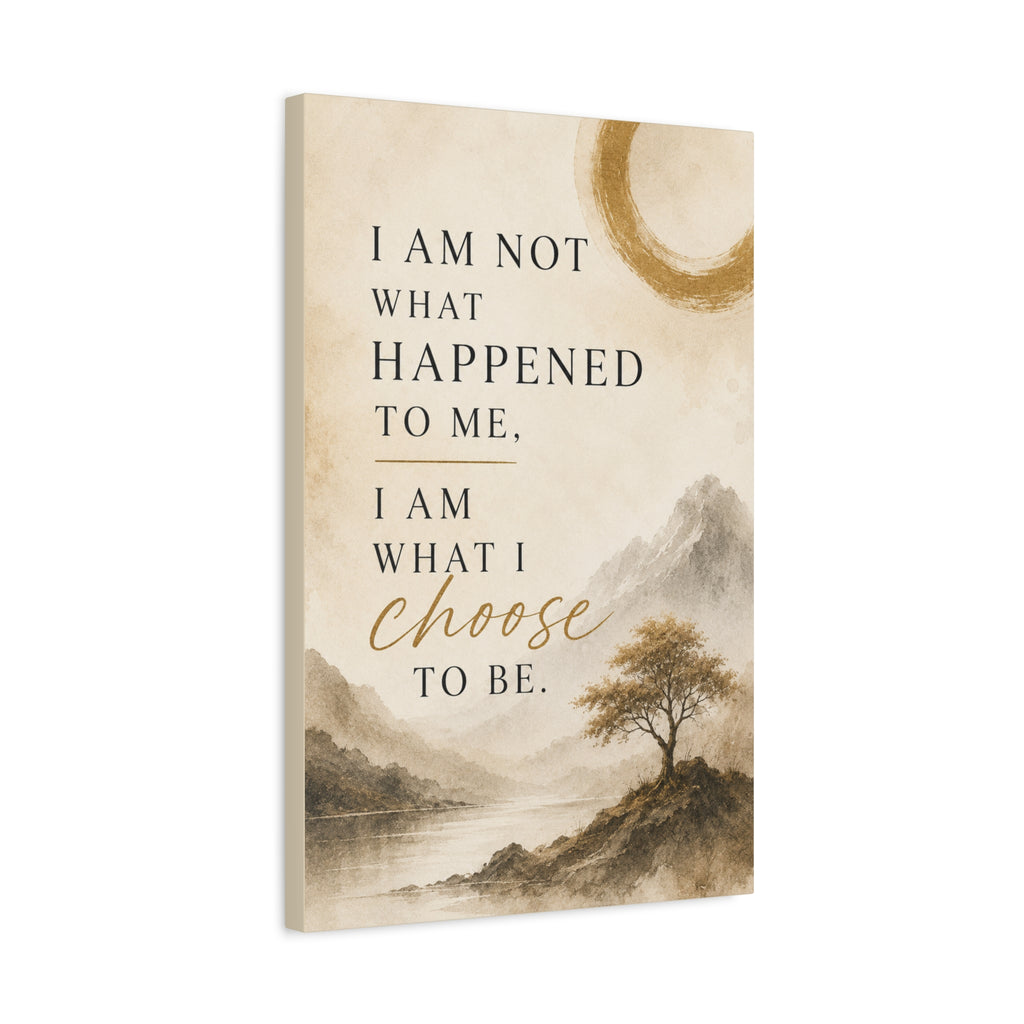 I Am What I Choose to Be Canvas Wall Art