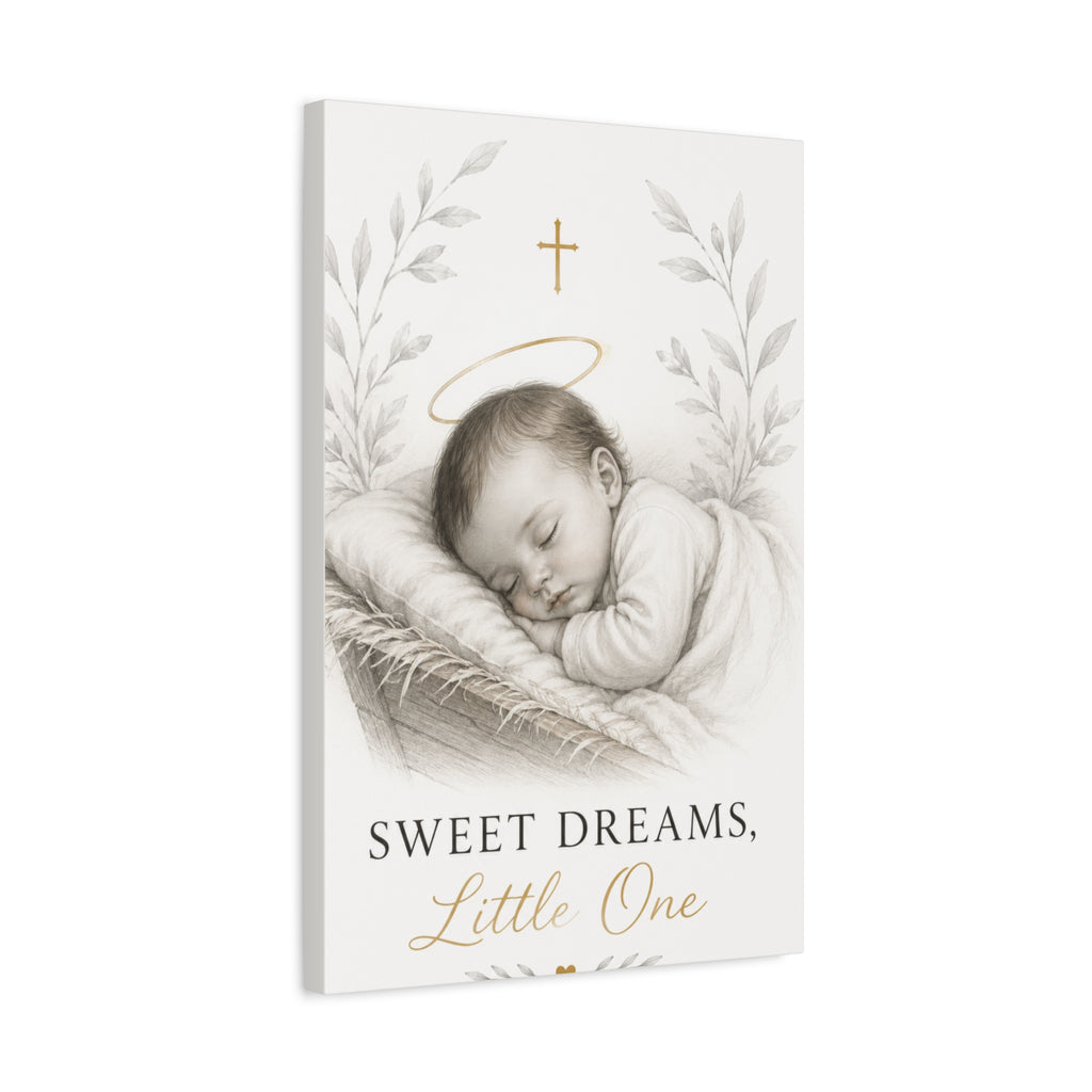 Sweet Dreams, Little One – Nursery Faith Canvas Wall Art