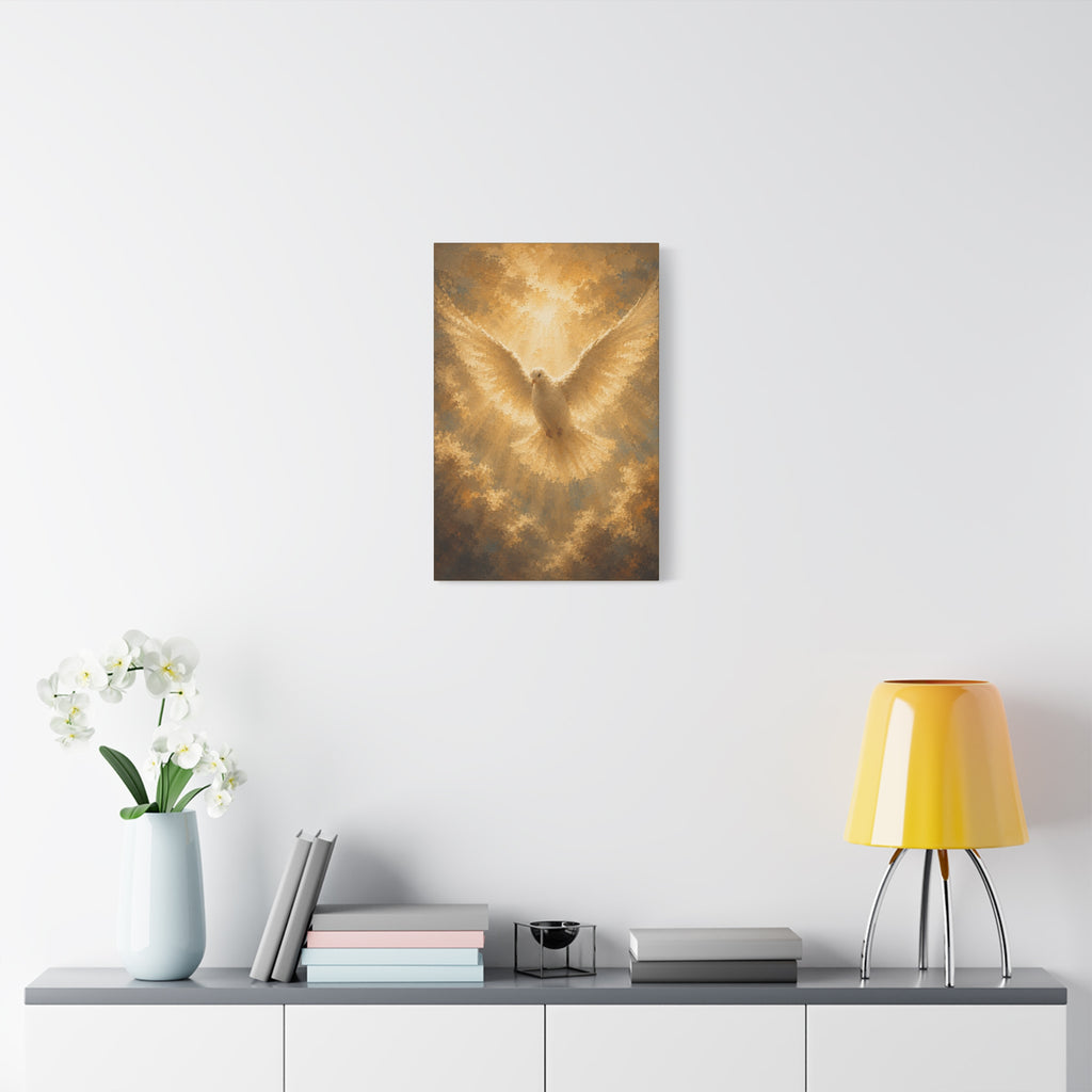 Holy Spirit Dove Christian Canvas Wall Art. Sacred Religious Art