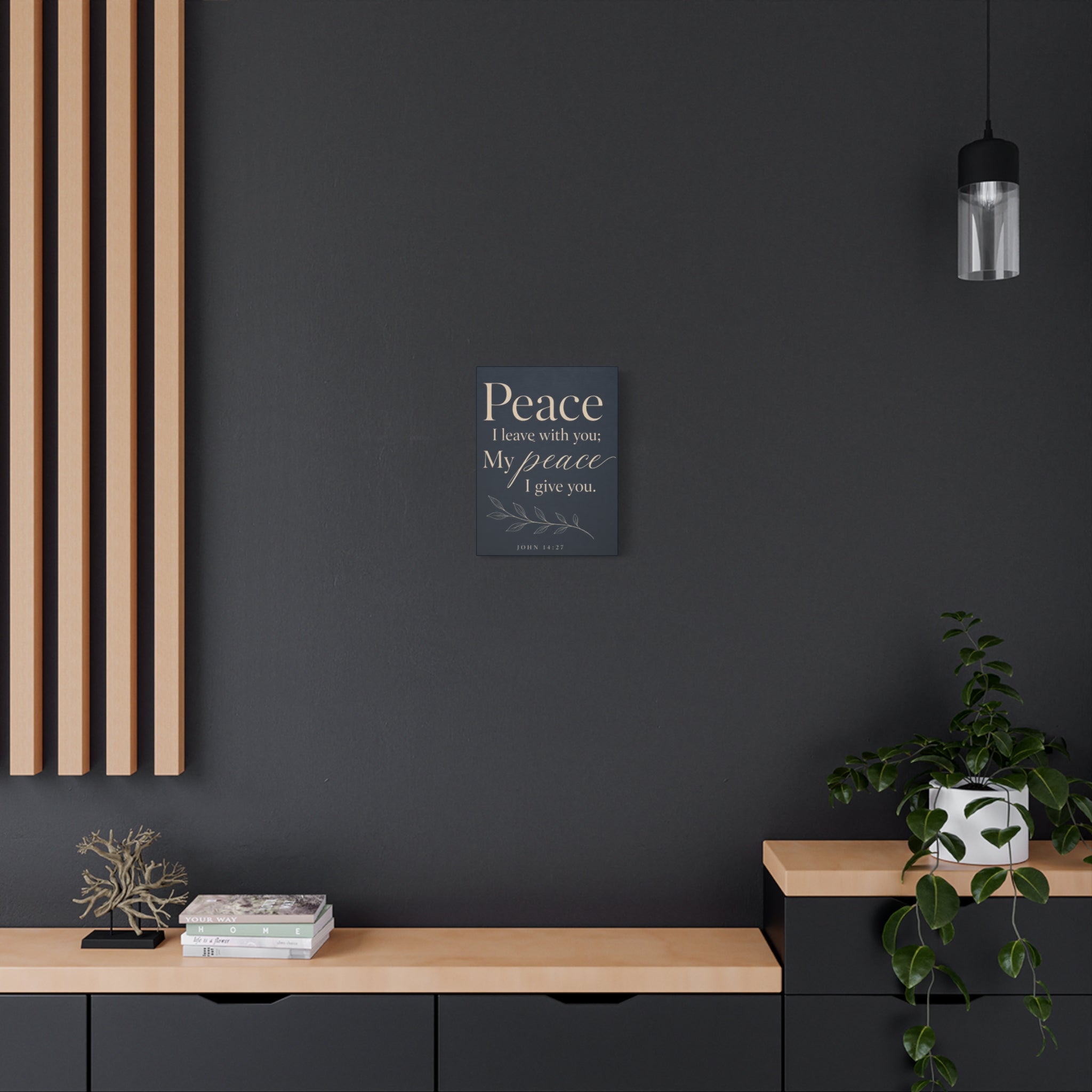 Peace I Leave with You – John 14:27 Canvas Wall Art