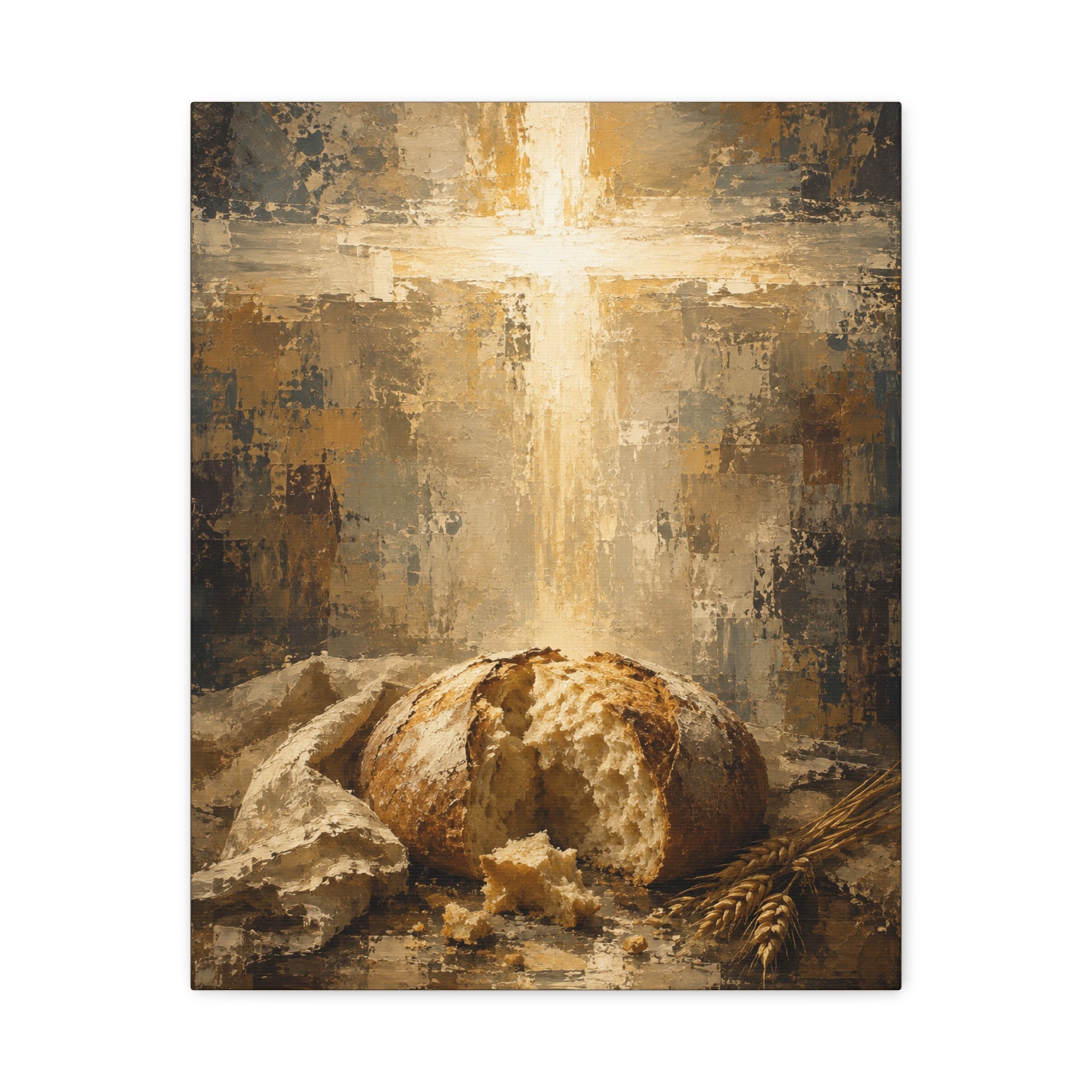 read of Life Christian Canvas Wall Art. Eucharistic Sacred Art