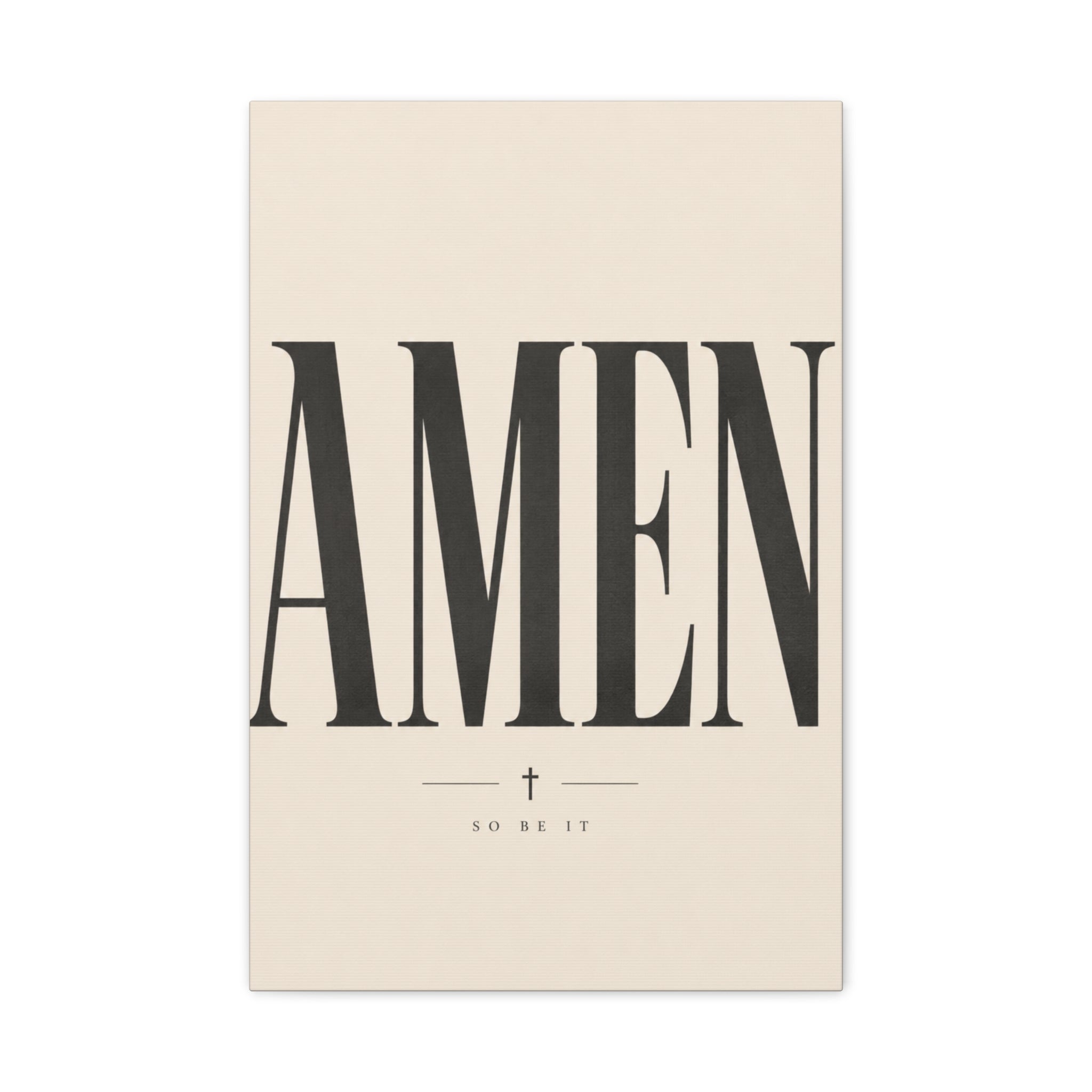 Amen – Bold Faith Typography Canvas Wall Art