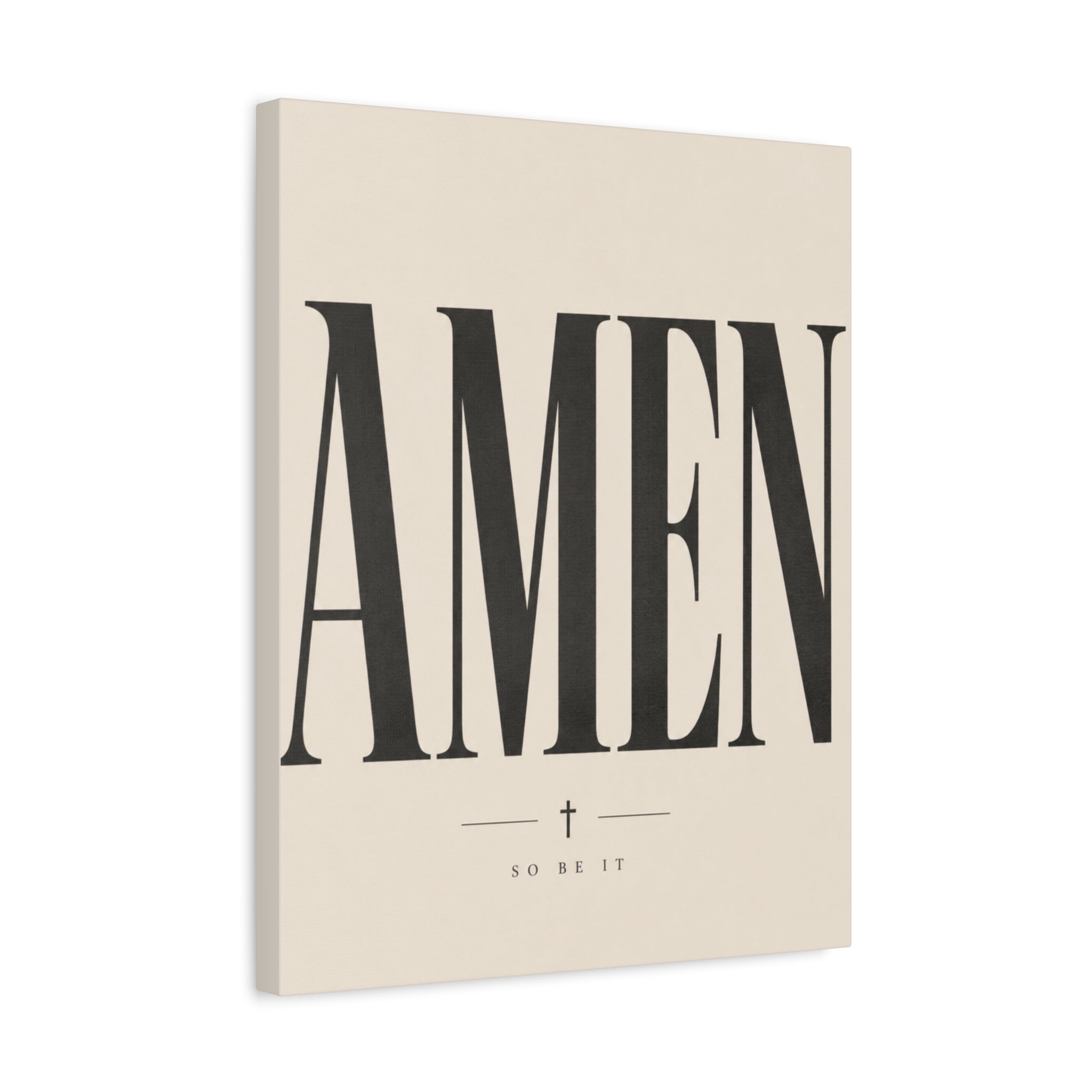 Amen – Bold Faith Typography Canvas Wall Art