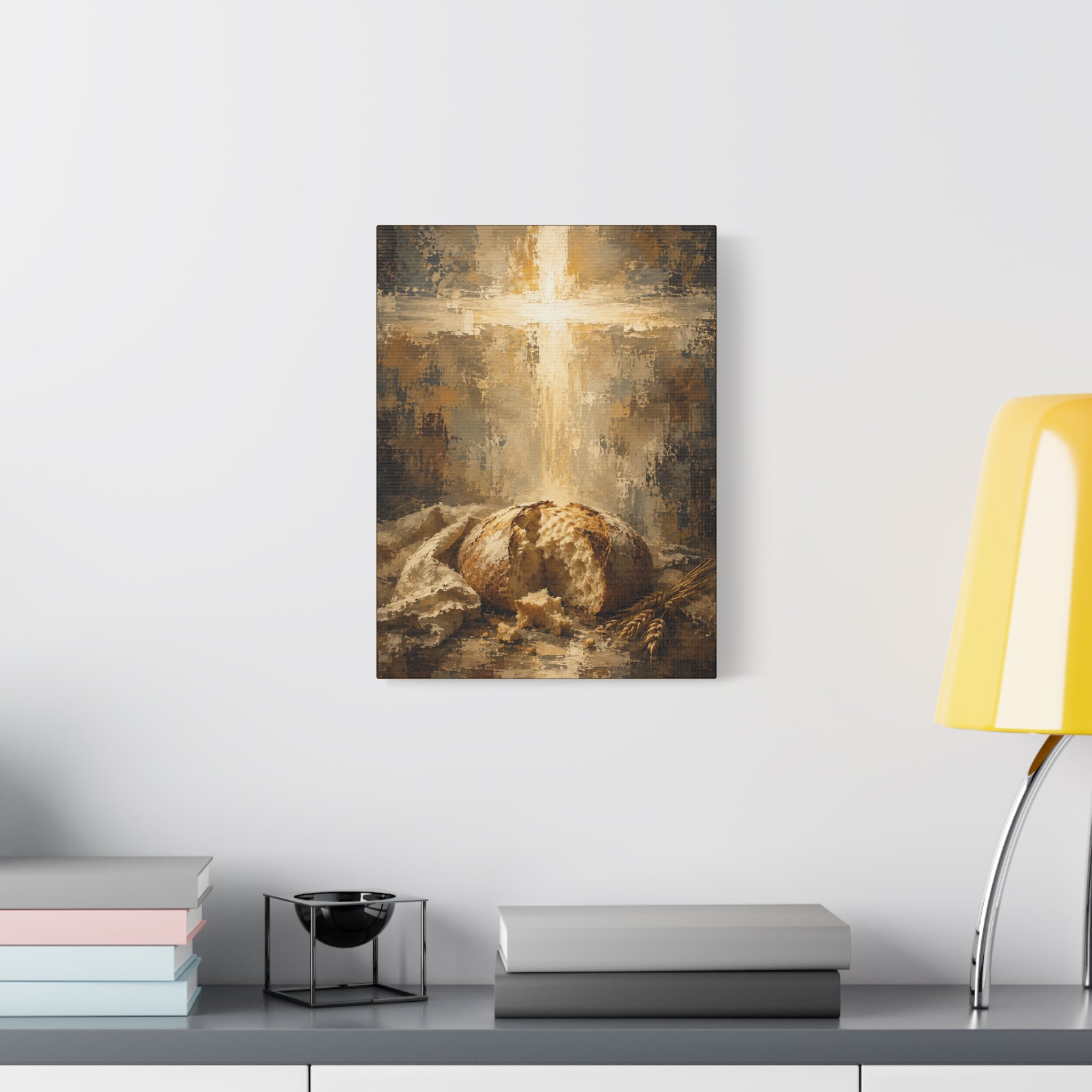 read of Life Christian Canvas Wall Art. Eucharistic Sacred Art