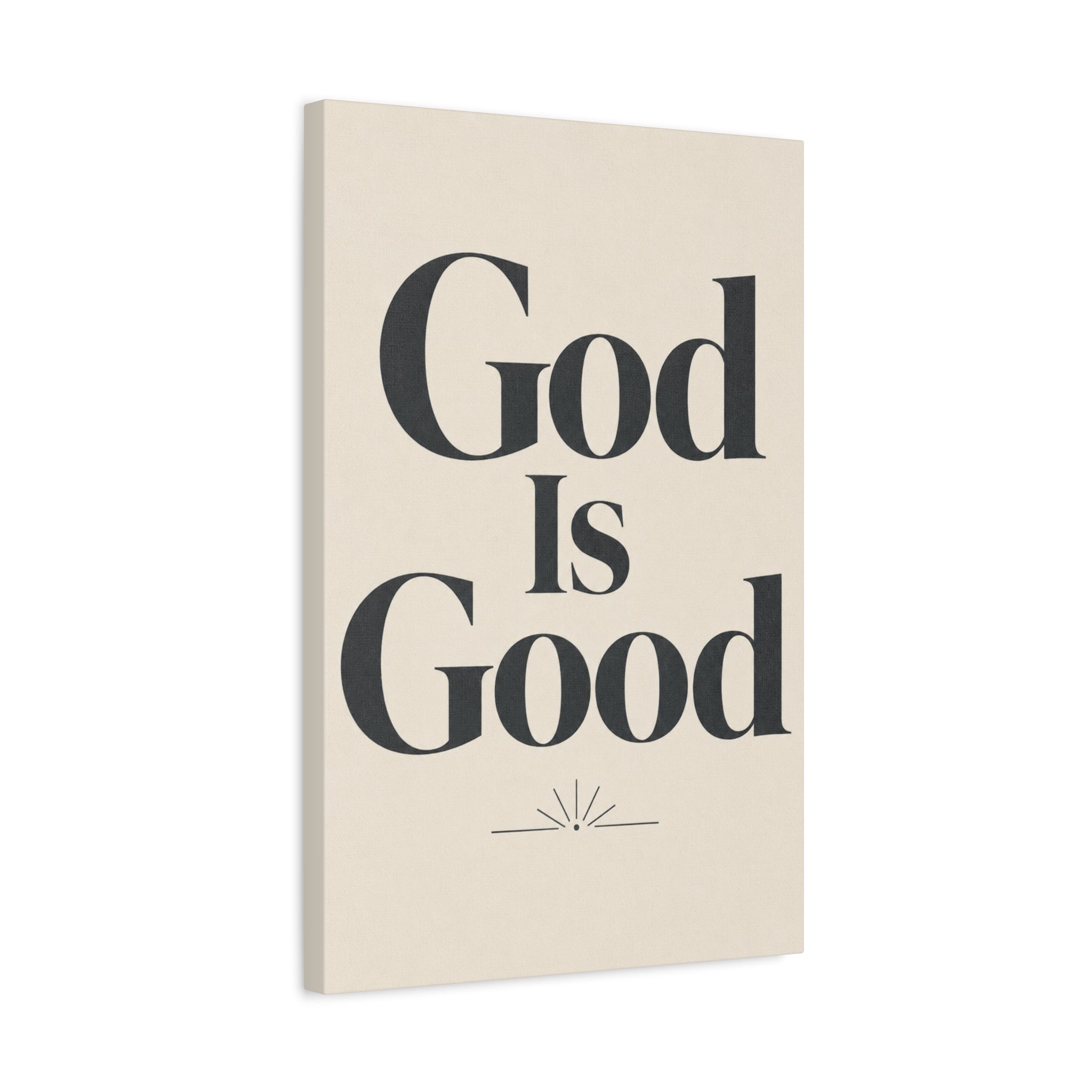 God Is Good – Modern Faith Typography Canvas Wall Art