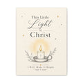 This Little Light of Mine – Matthew 5:14 Candle Canvas Wall Art