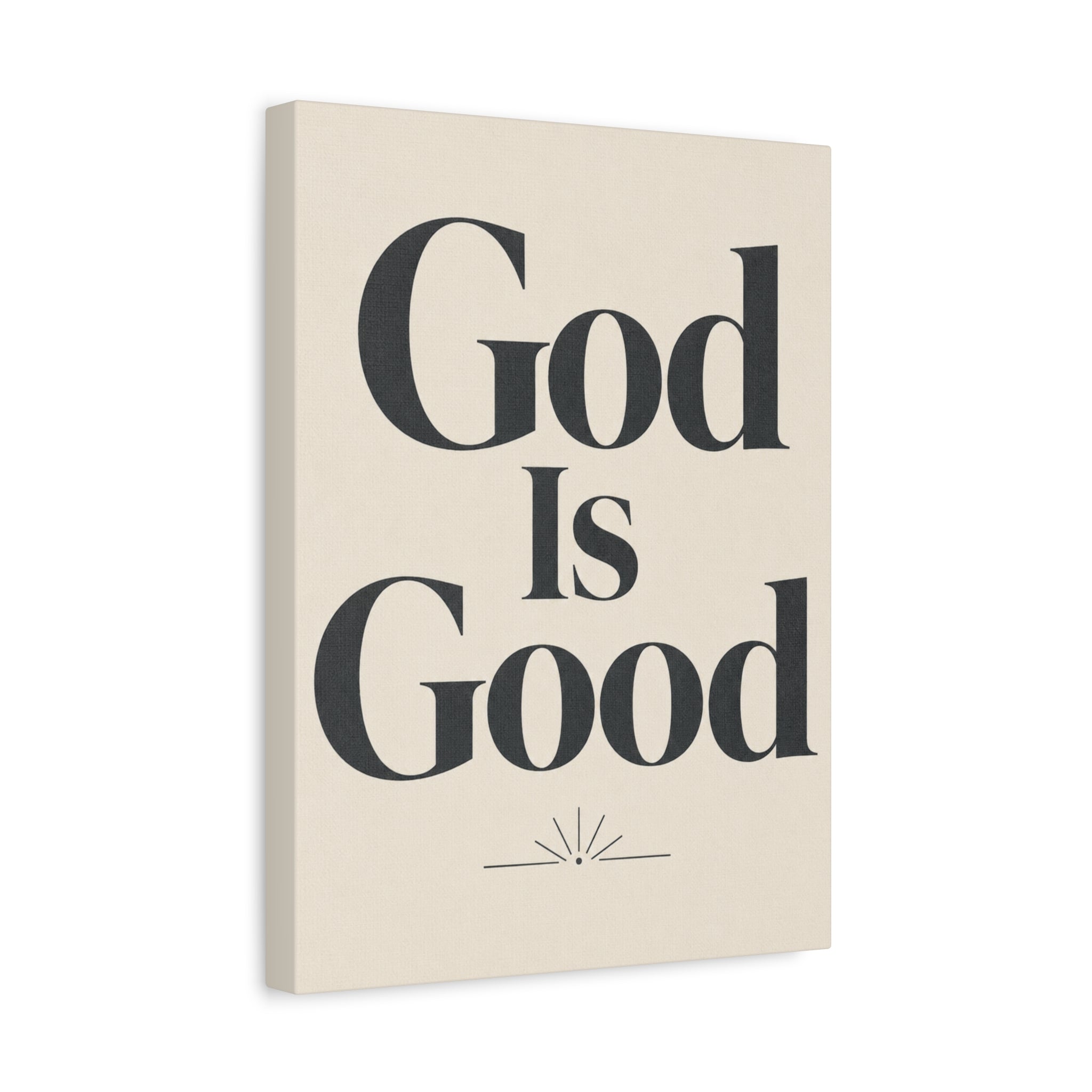 God Is Good – Modern Faith Typography Canvas Wall Art