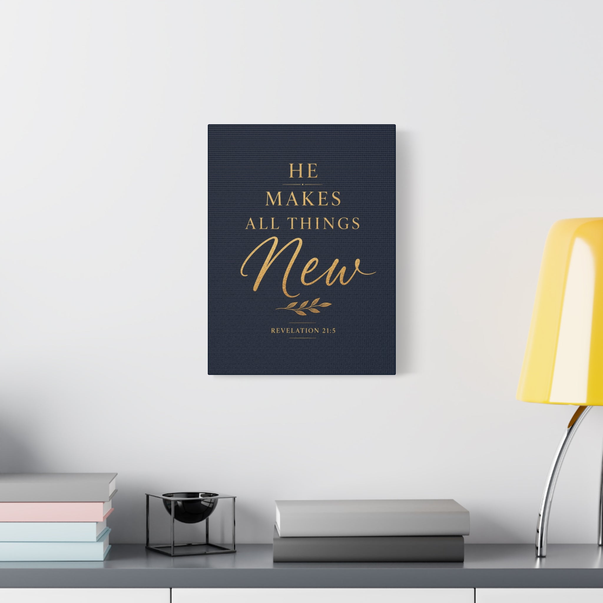 Makes All Things New Canvas Wall Art