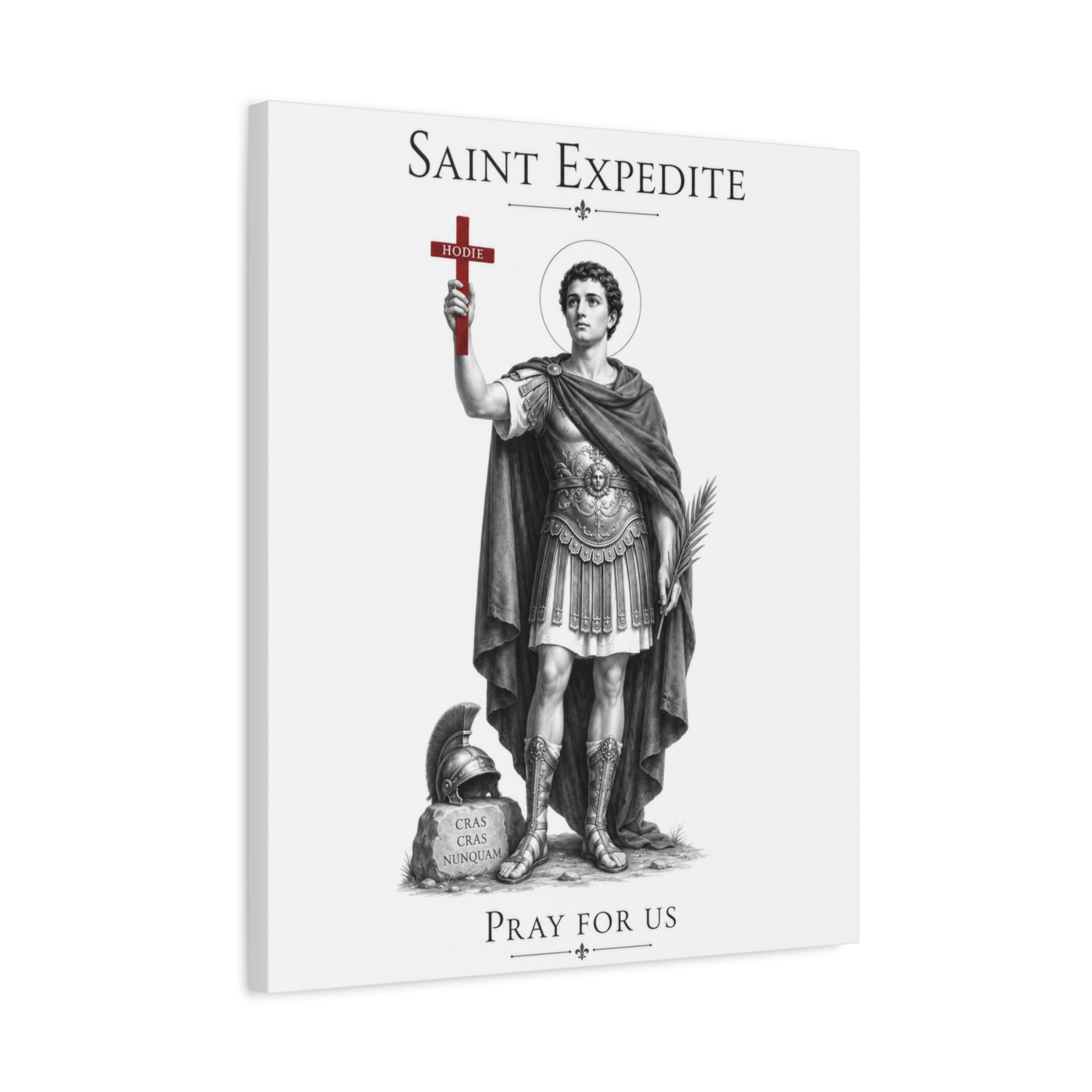 Saint Expedite – Pray for Us Canvas Print