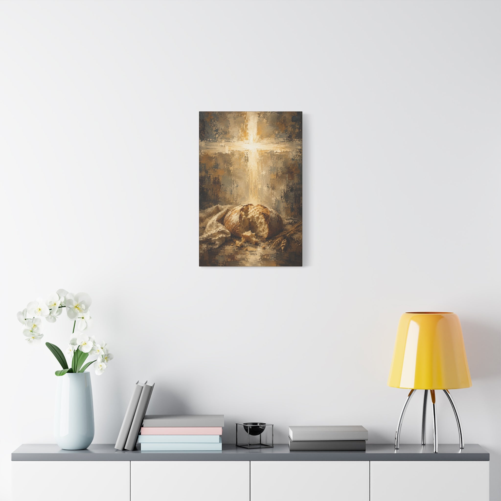 read of Life Christian Canvas Wall Art. Eucharistic Sacred Art