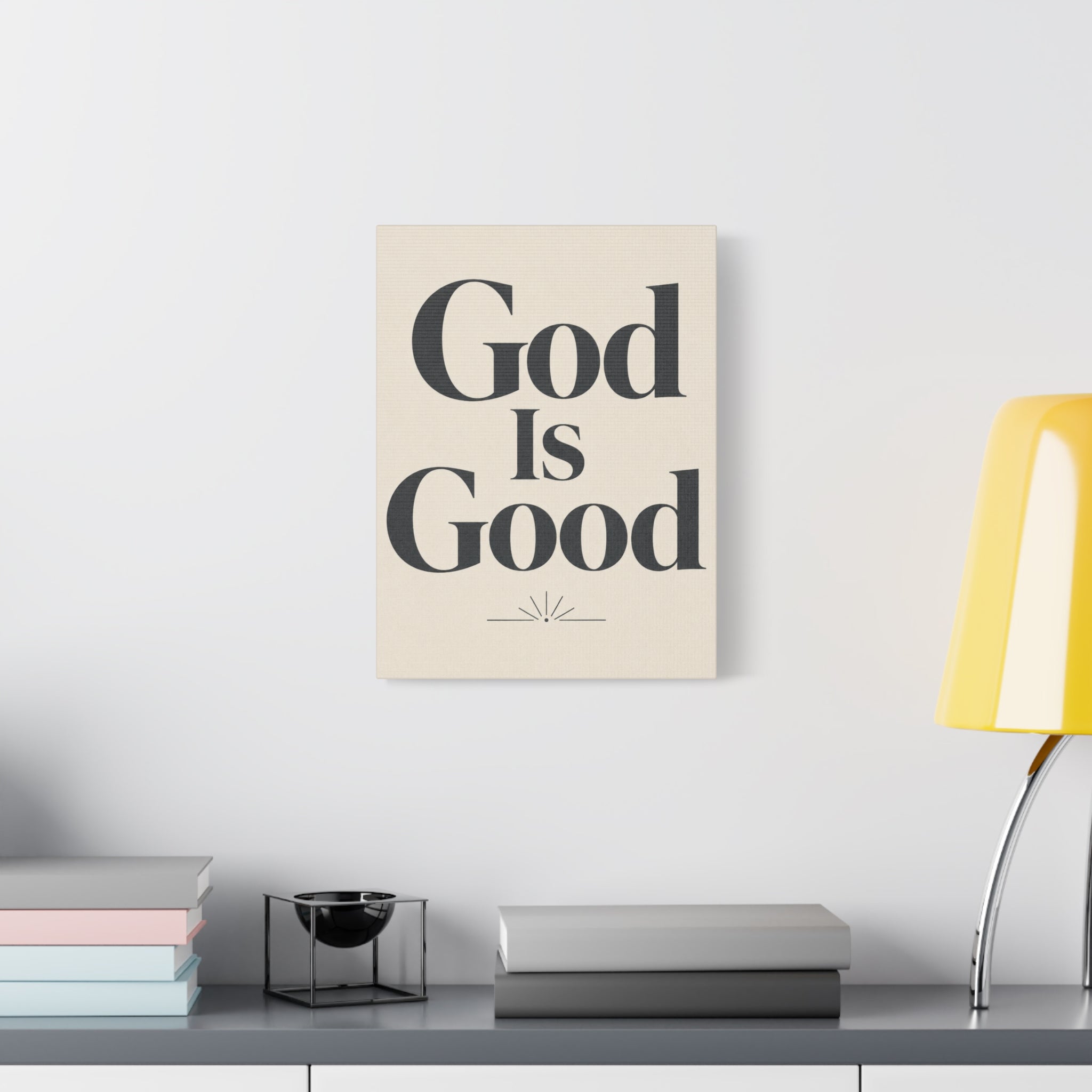 God Is Good – Modern Faith Typography Canvas Wall Art