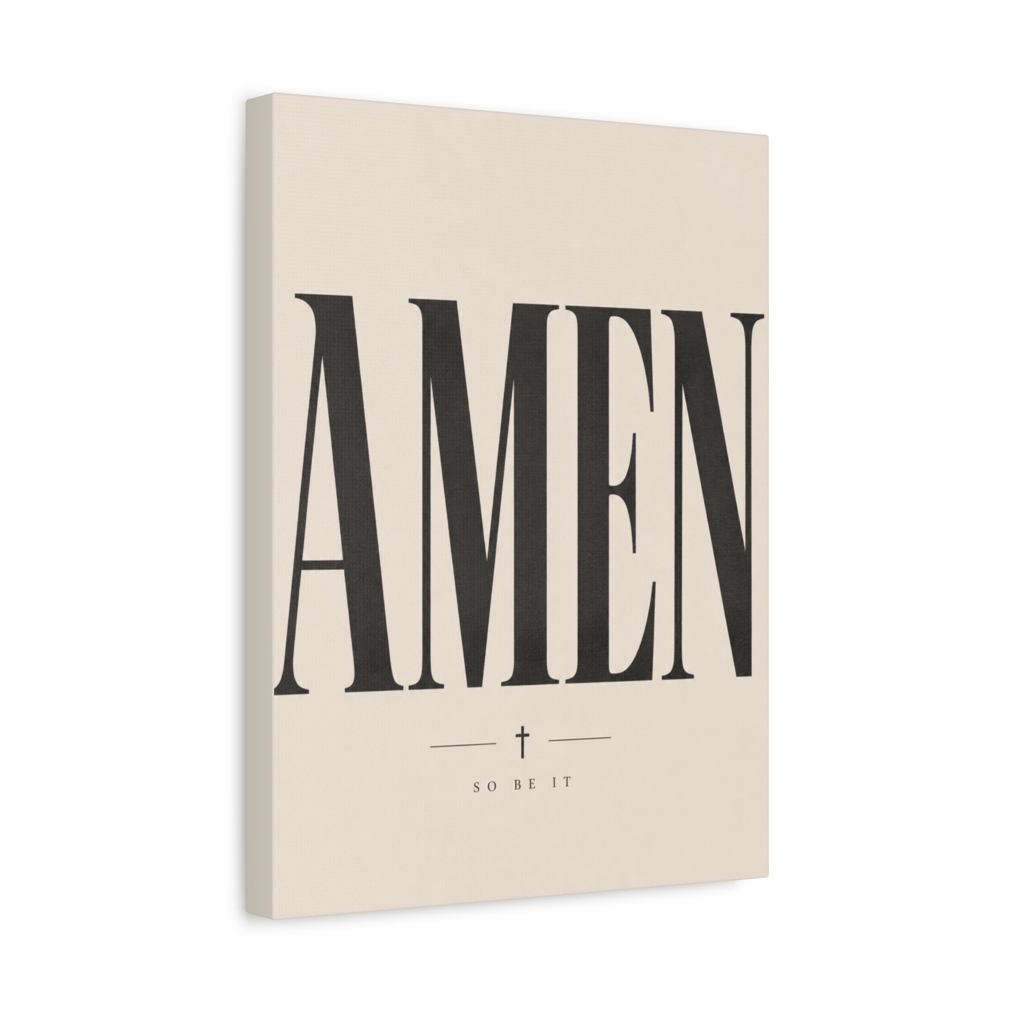 Amen – Bold Faith Typography Canvas Wall Art