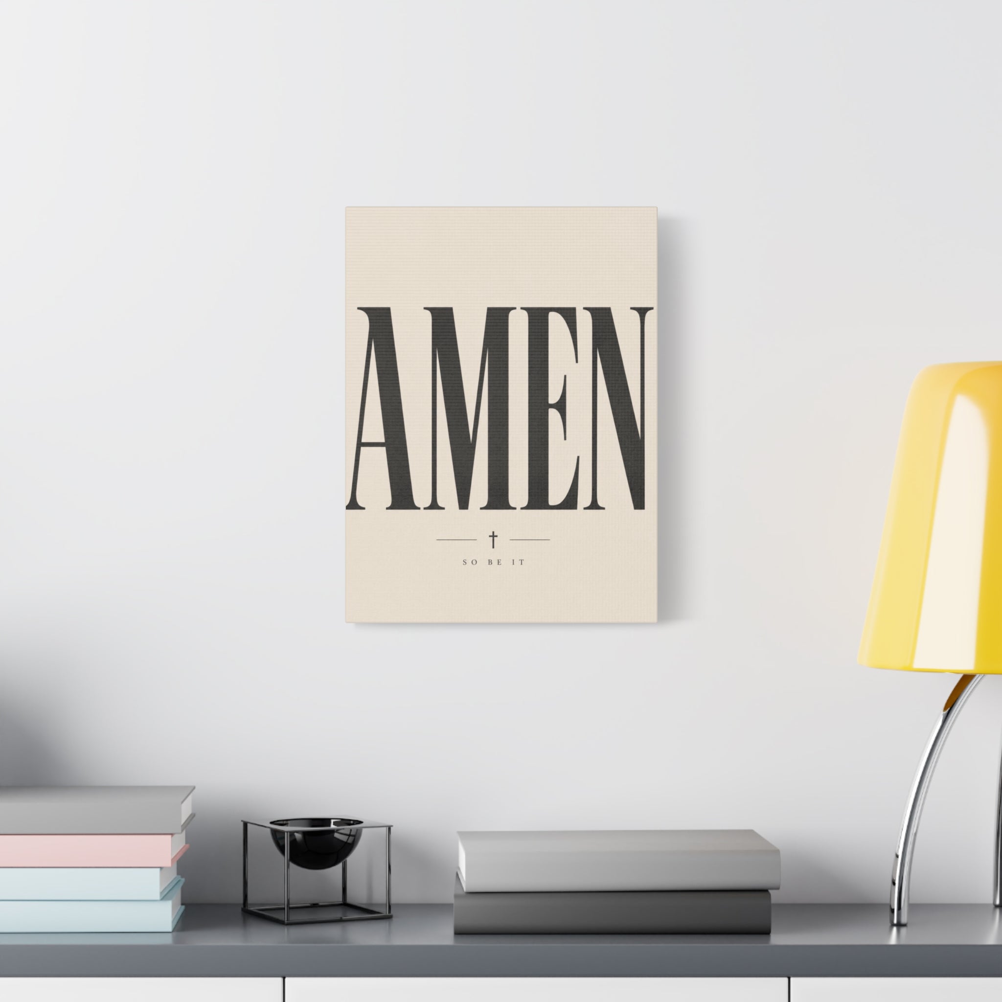 Amen – Bold Faith Typography Canvas Wall Art