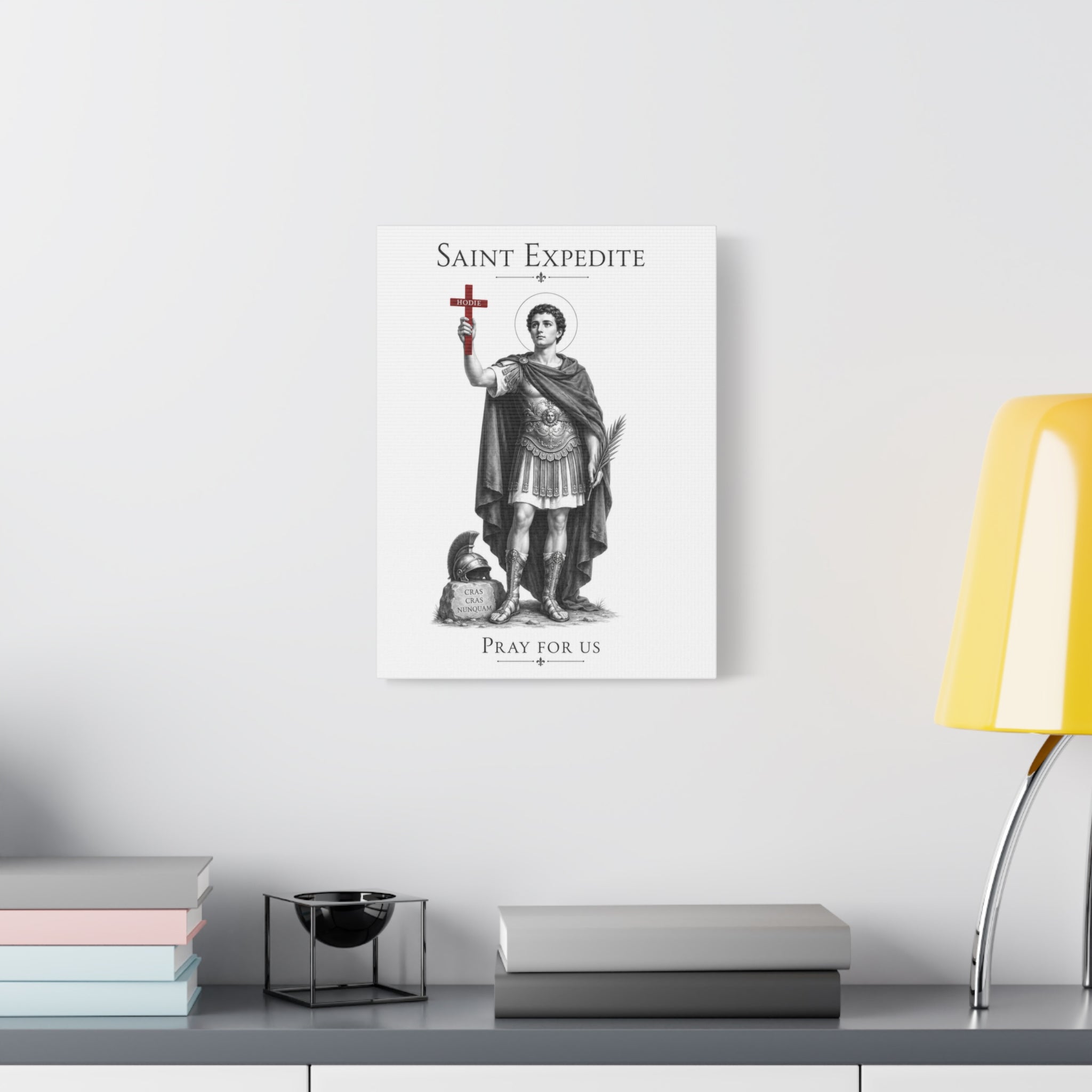 Saint Expedite – Pray for Us Canvas Print