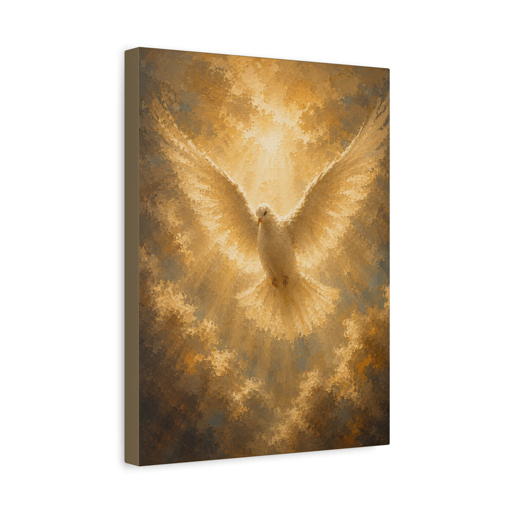 Holy Spirit Dove Christian Canvas Wall Art. Sacred Religious Art