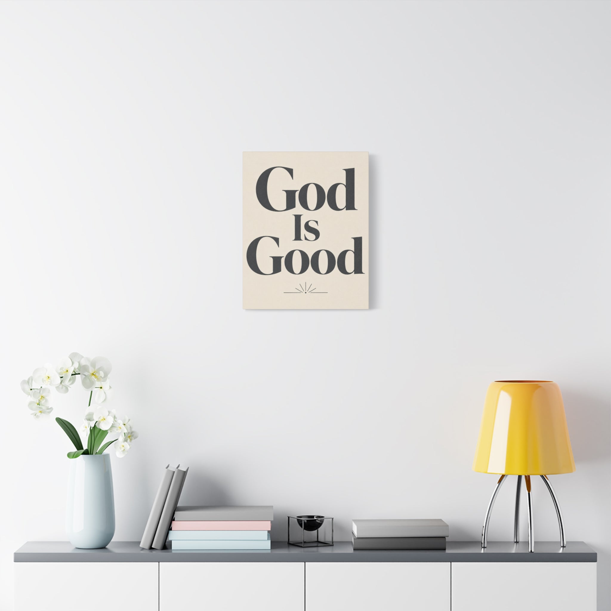 God Is Good – Modern Faith Typography Canvas Wall Art