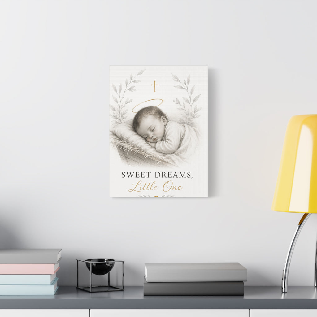 Sweet Dreams, Little One – Nursery Faith Canvas Wall Art