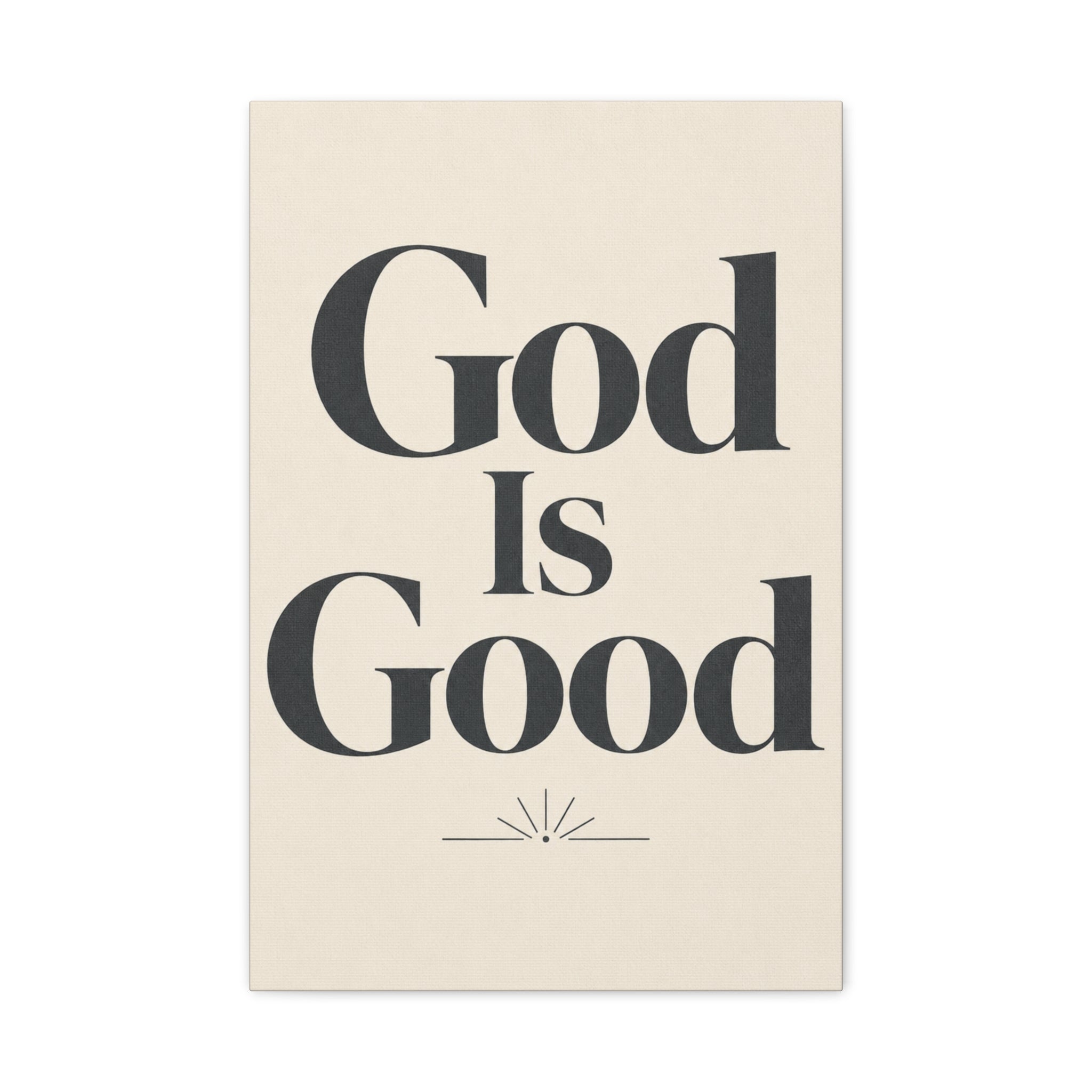 God Is Good – Modern Faith Typography Canvas Wall Art