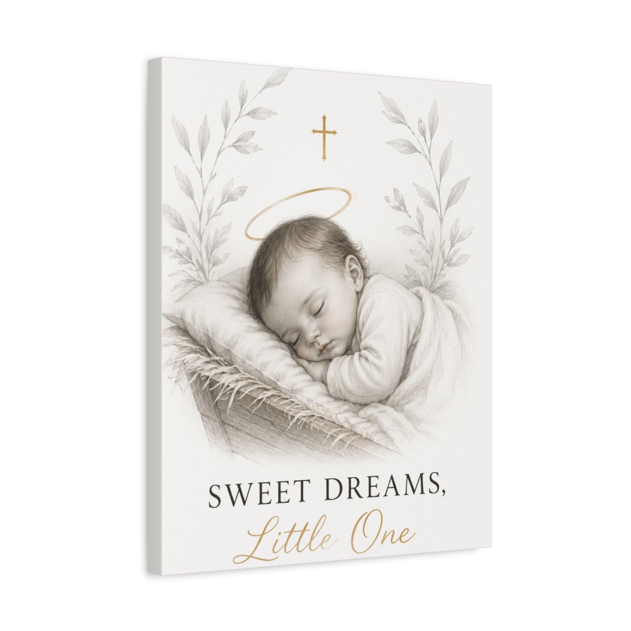 Sweet Dreams, Little One – Nursery Faith Canvas Wall Art