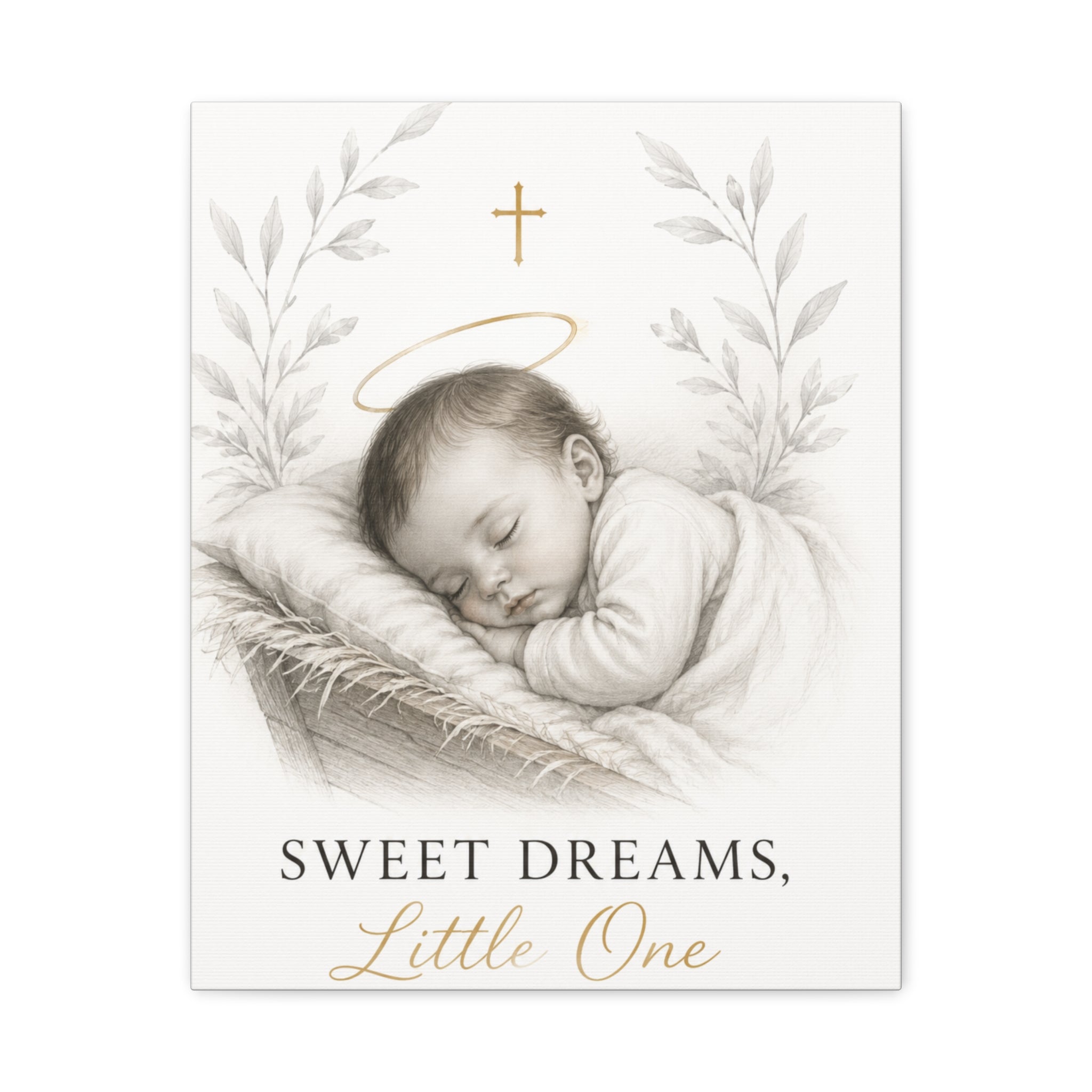 Sweet Dreams, Little One – Nursery Faith Canvas Wall Art