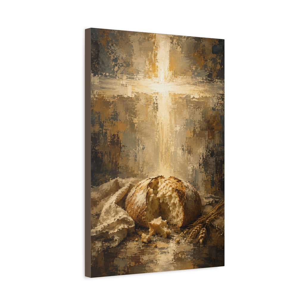 read of Life Christian Canvas Wall Art. Eucharistic Sacred Art