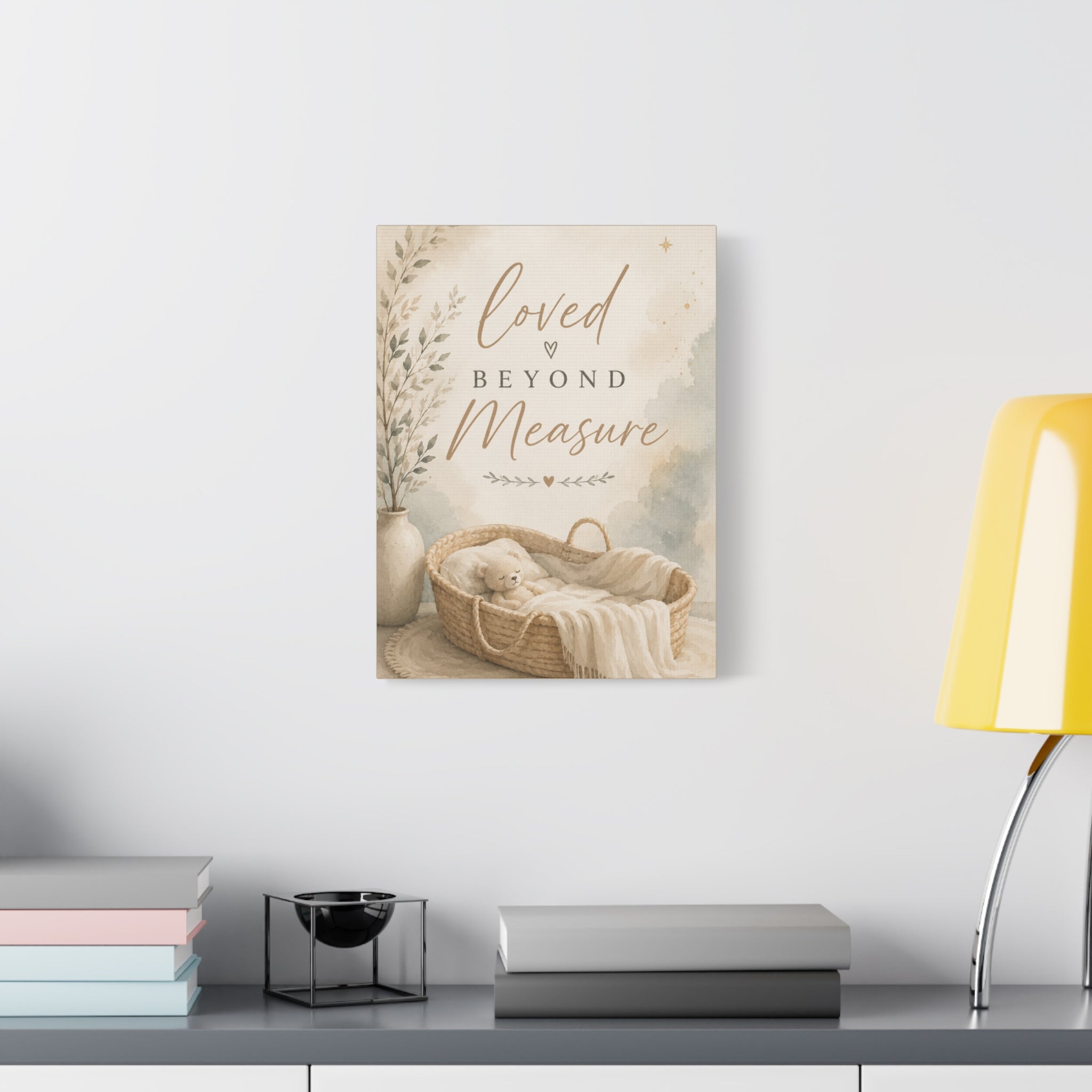 Loved Beyond Measure Christian Nursery Canvas Wall Art