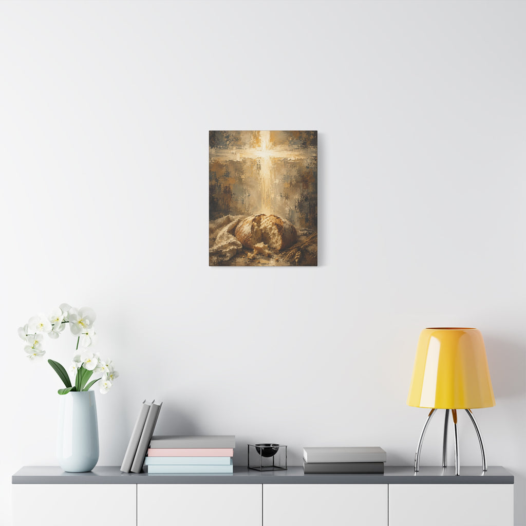 read of Life Christian Canvas Wall Art. Eucharistic Sacred Art
