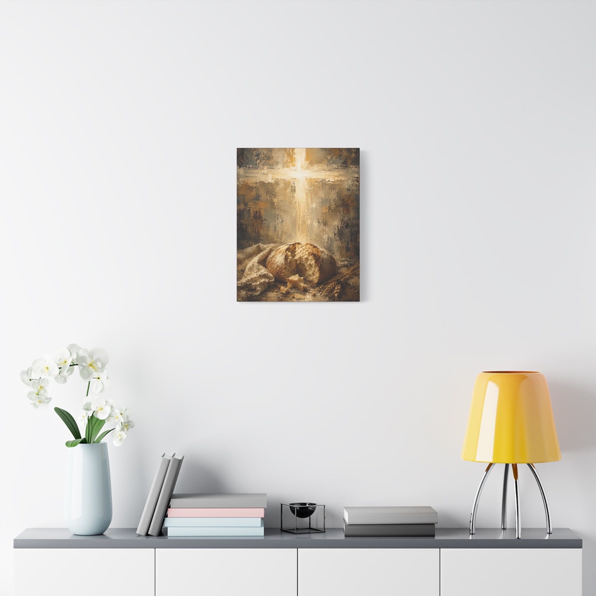 read of Life Christian Canvas Wall Art. Eucharistic Sacred Art