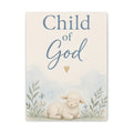 Child of God Lamb Canvas Wall Art – Nursery Christian Baby Decor