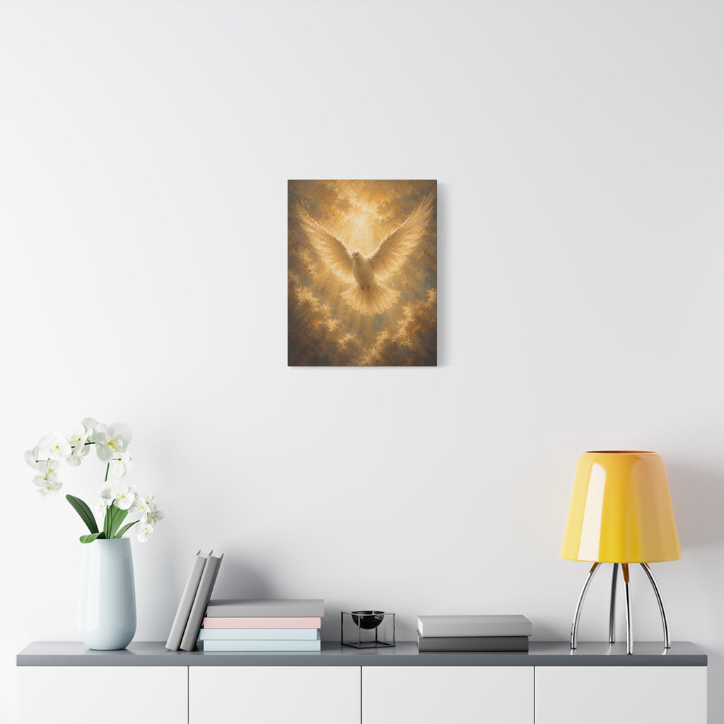 Holy Spirit Dove Christian Canvas Wall Art. Sacred Religious Art