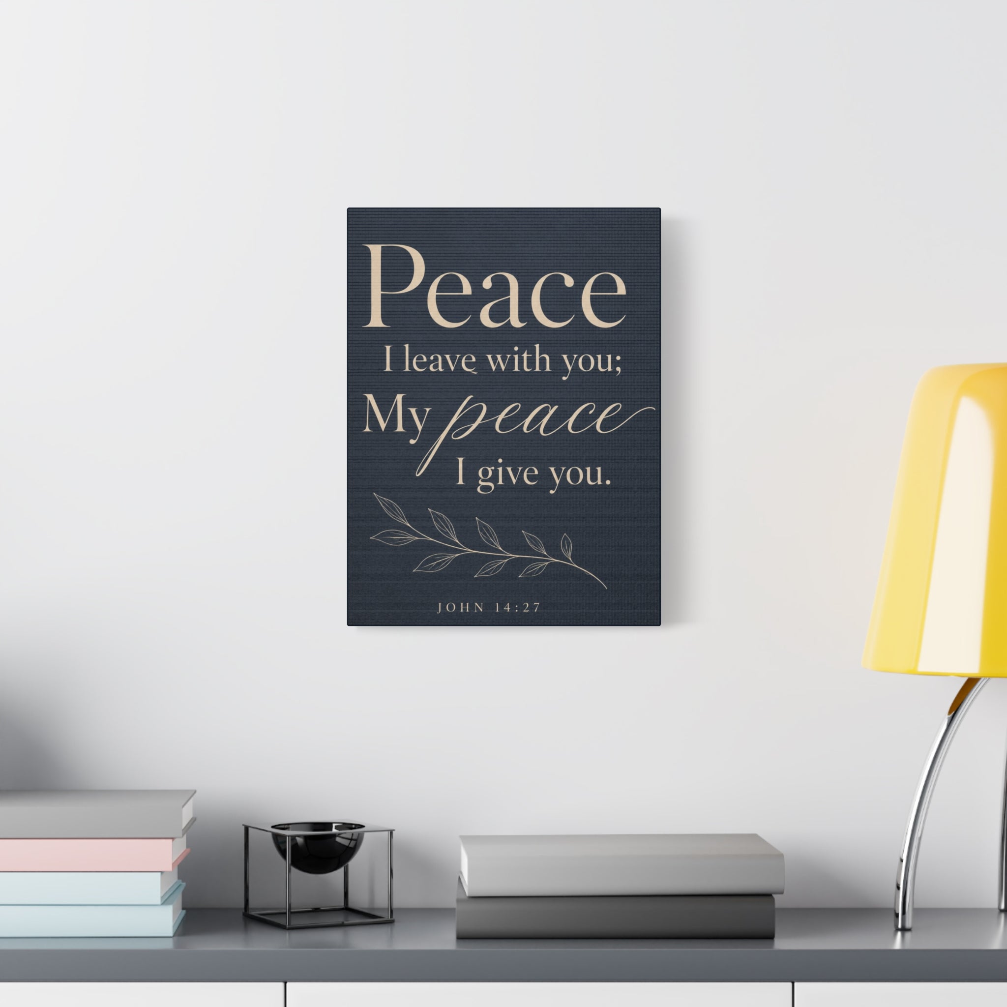 Peace I Leave with You – John 14:27 Canvas Wall Art