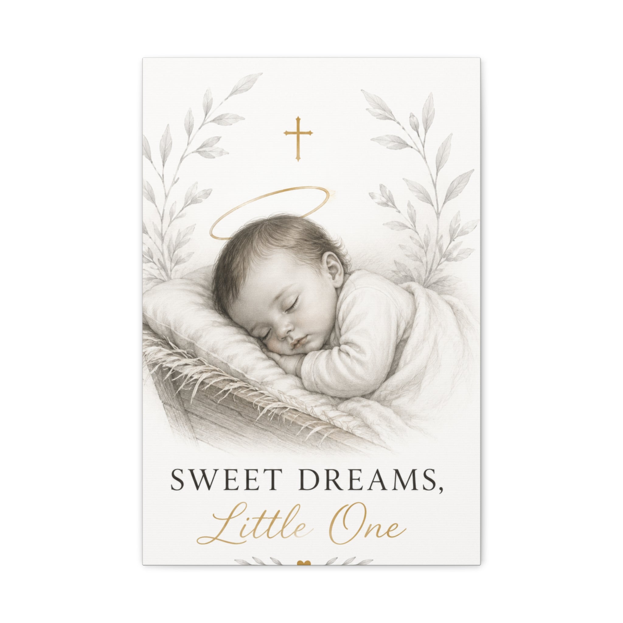 Sweet Dreams, Little One – Nursery Faith Canvas Wall Art