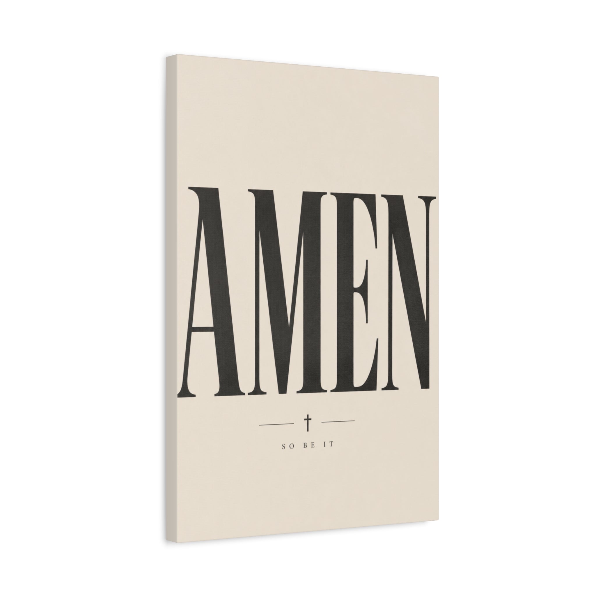 Amen – Bold Faith Typography Canvas Wall Art