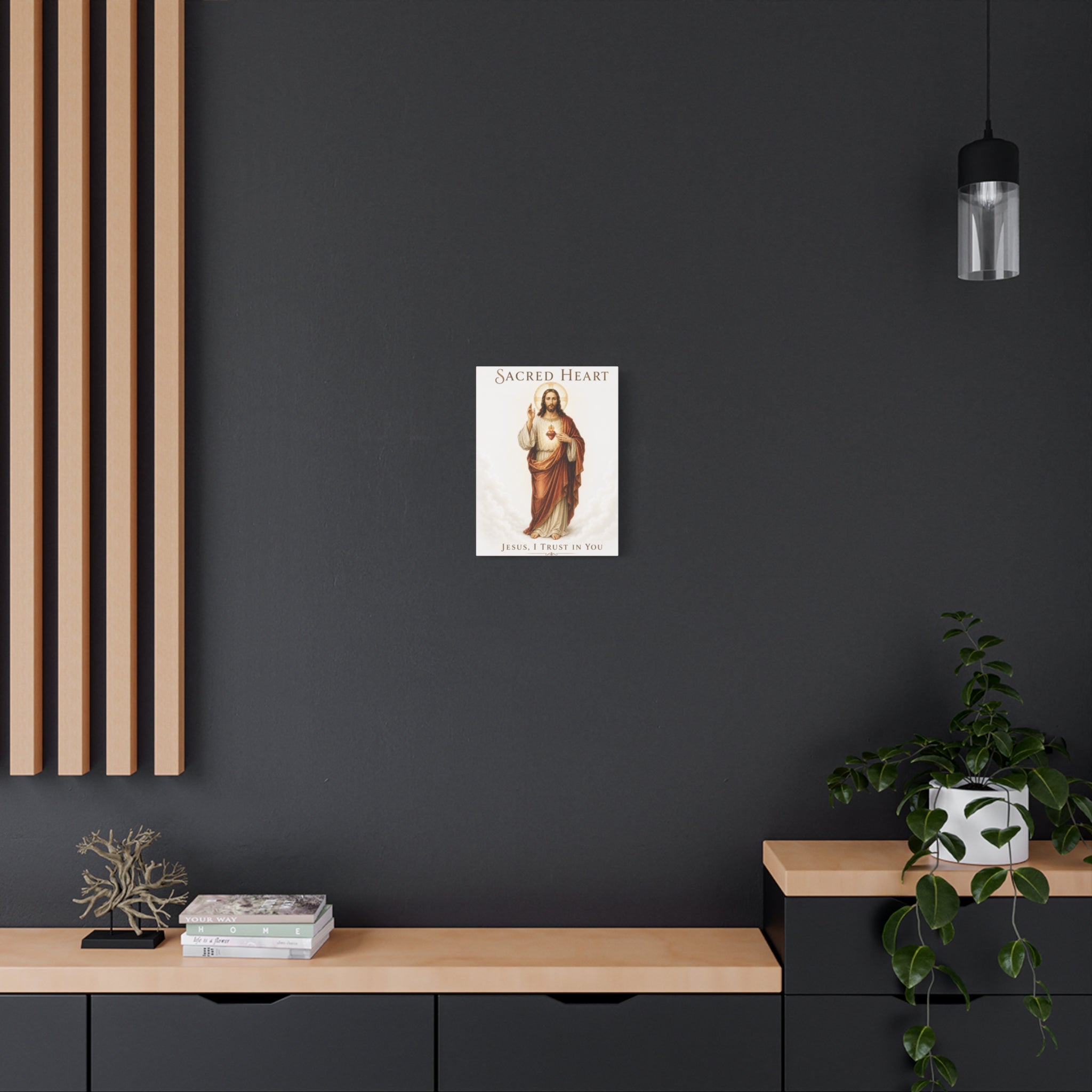 Sacred Heart of Jesus – Jesus, I Trust in You Canvas Print (Color)