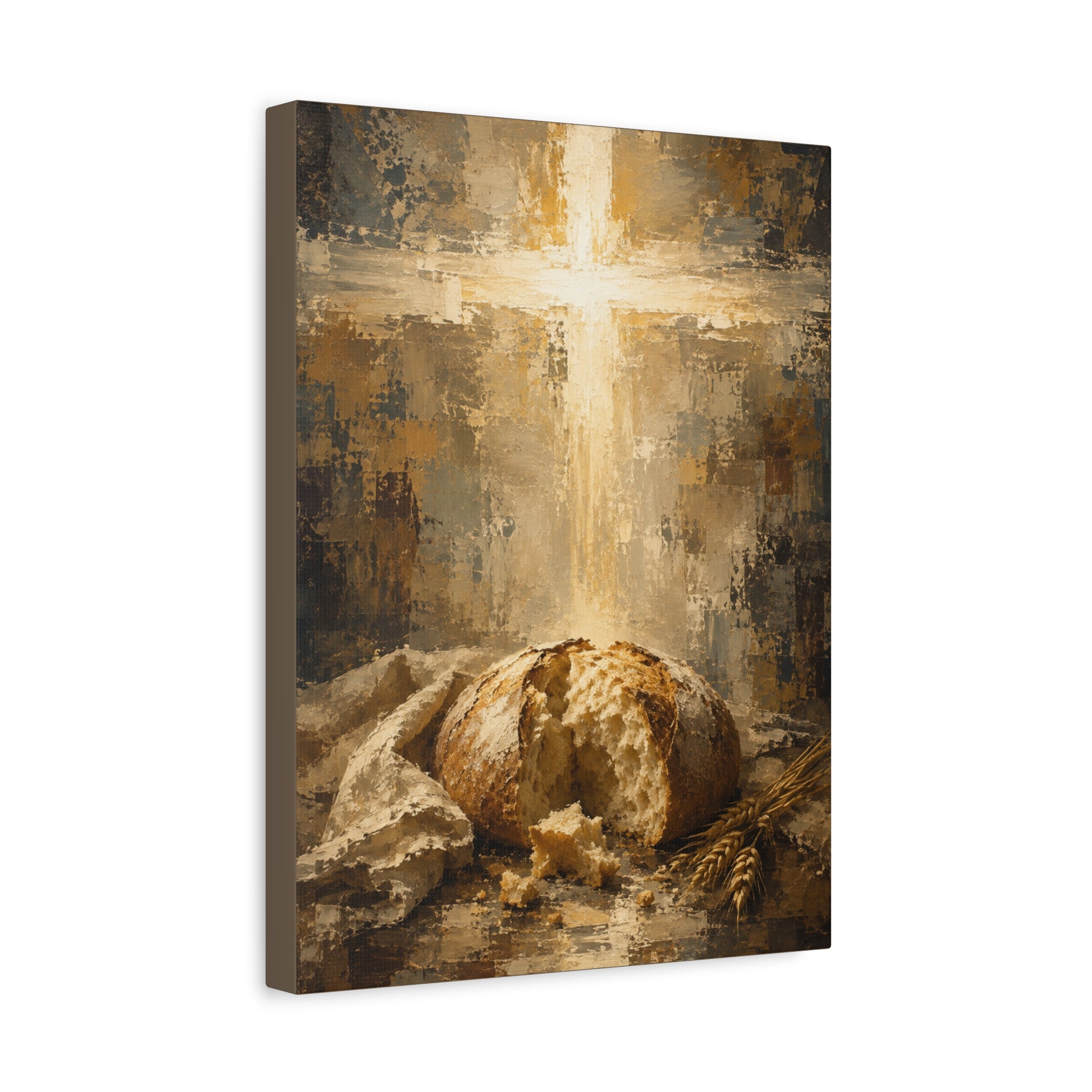 read of Life Christian Canvas Wall Art. Eucharistic Sacred Art