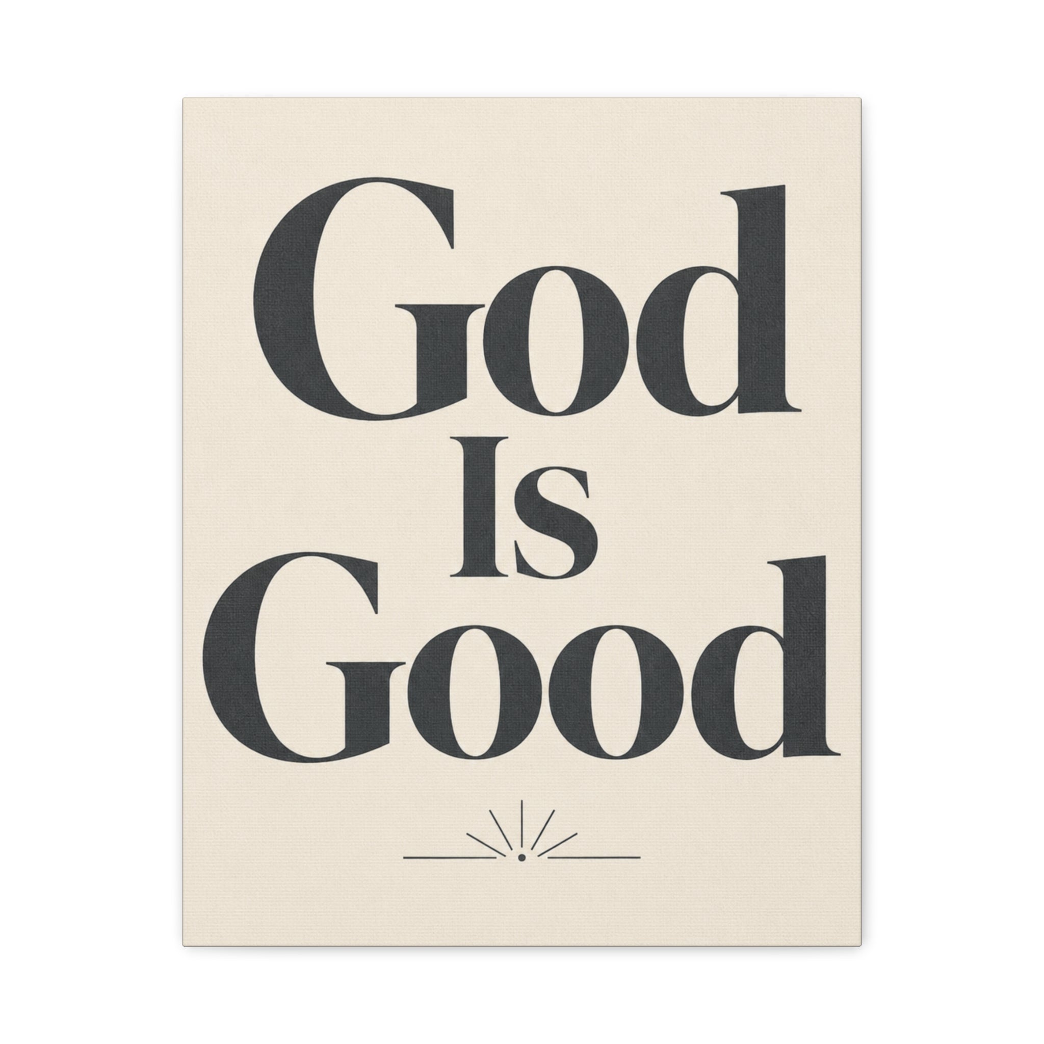 God Is Good – Modern Faith Typography Canvas Wall Art