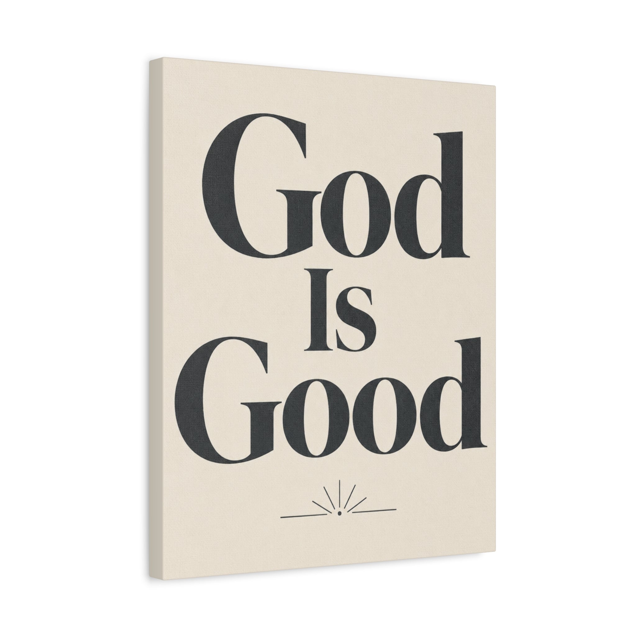 God Is Good – Modern Faith Typography Canvas Wall Art