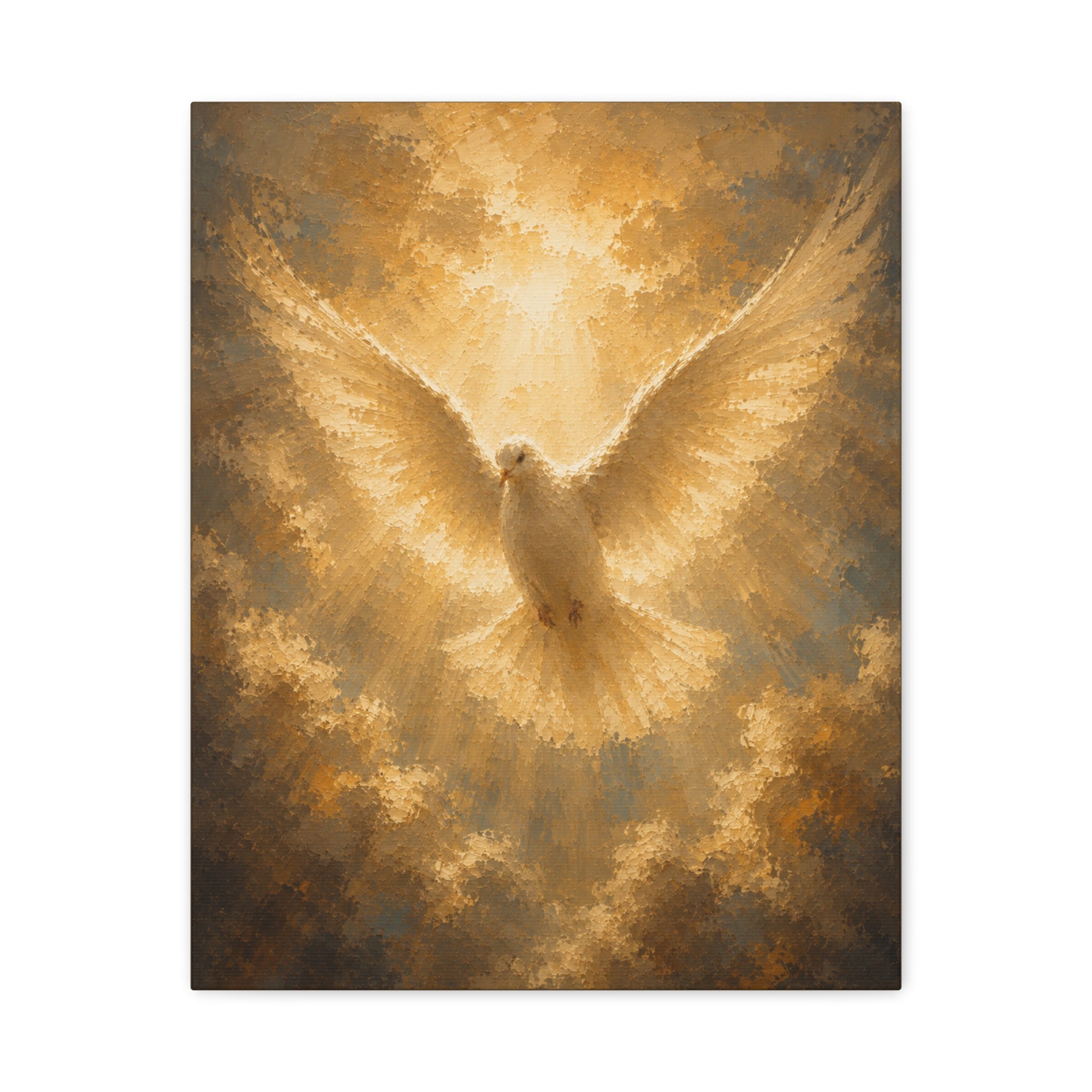 Holy Spirit Dove Christian Canvas Wall Art. Sacred Religious Art