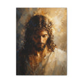 Jesus Crown of Thorns Christian Canvas Wall Art  Modern Sacred Art