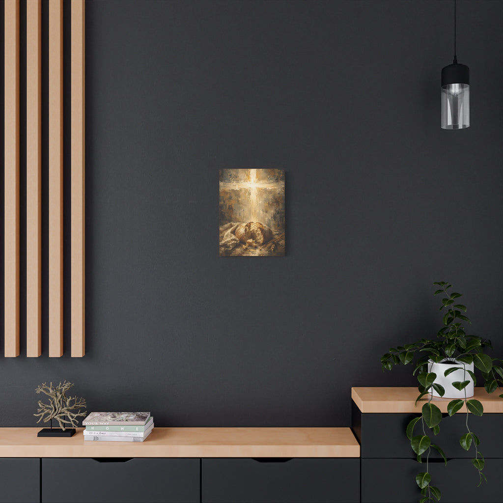 read of Life Christian Canvas Wall Art. Eucharistic Sacred Art