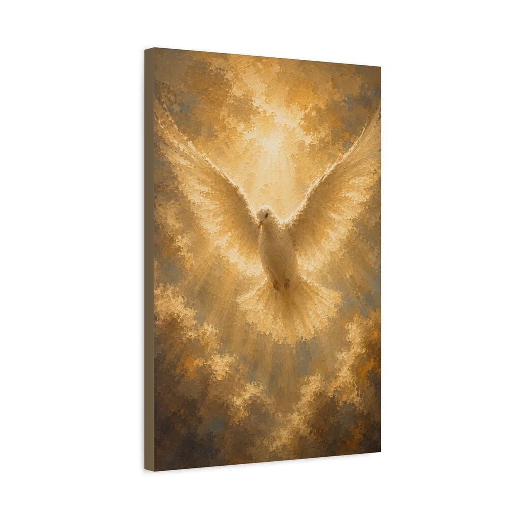 Holy Spirit Dove Christian Canvas Wall Art. Sacred Religious Art