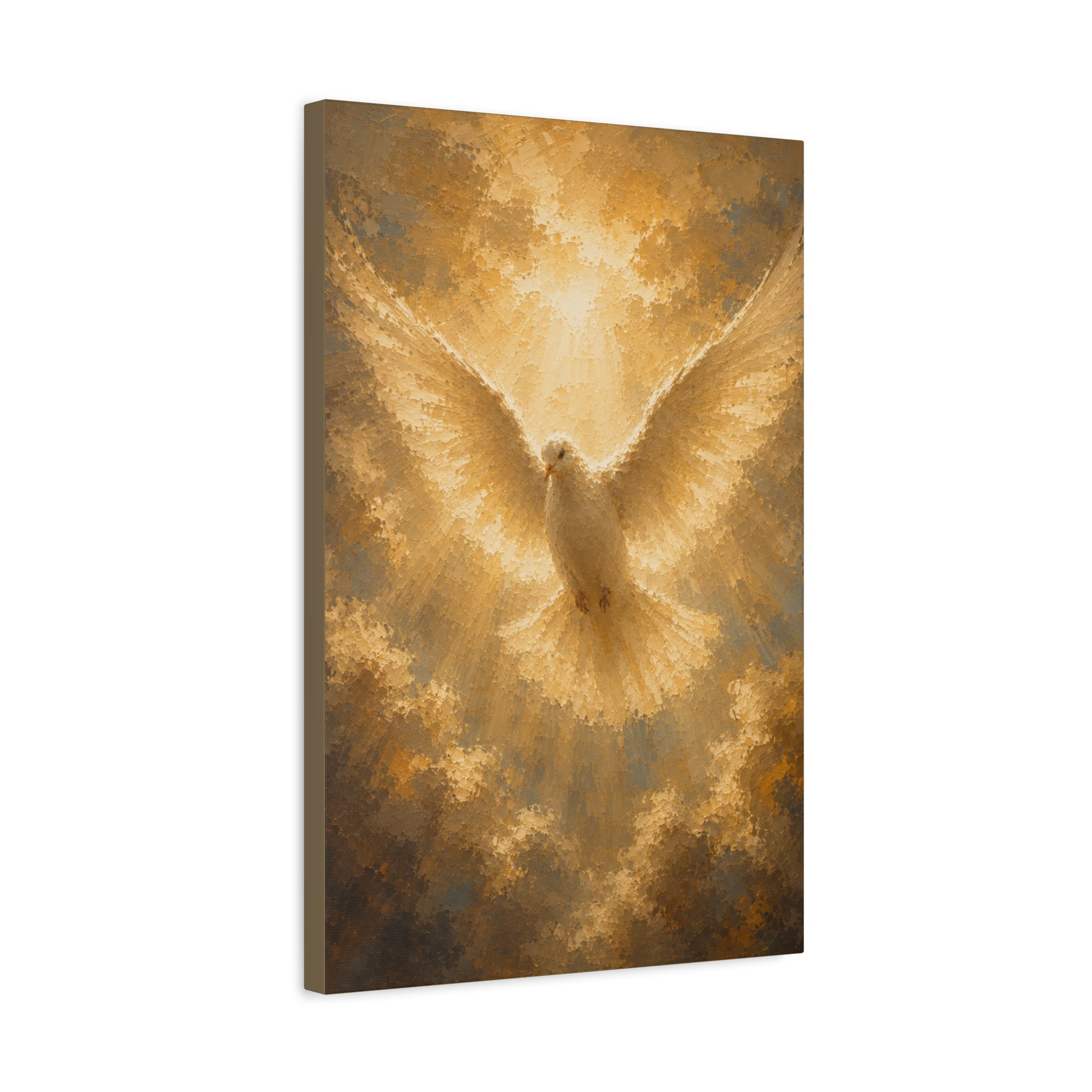 Holy Spirit Dove Christian Canvas Wall Art. Sacred Religious Art