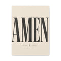 Amen – Bold Faith Typography Canvas Wall Art