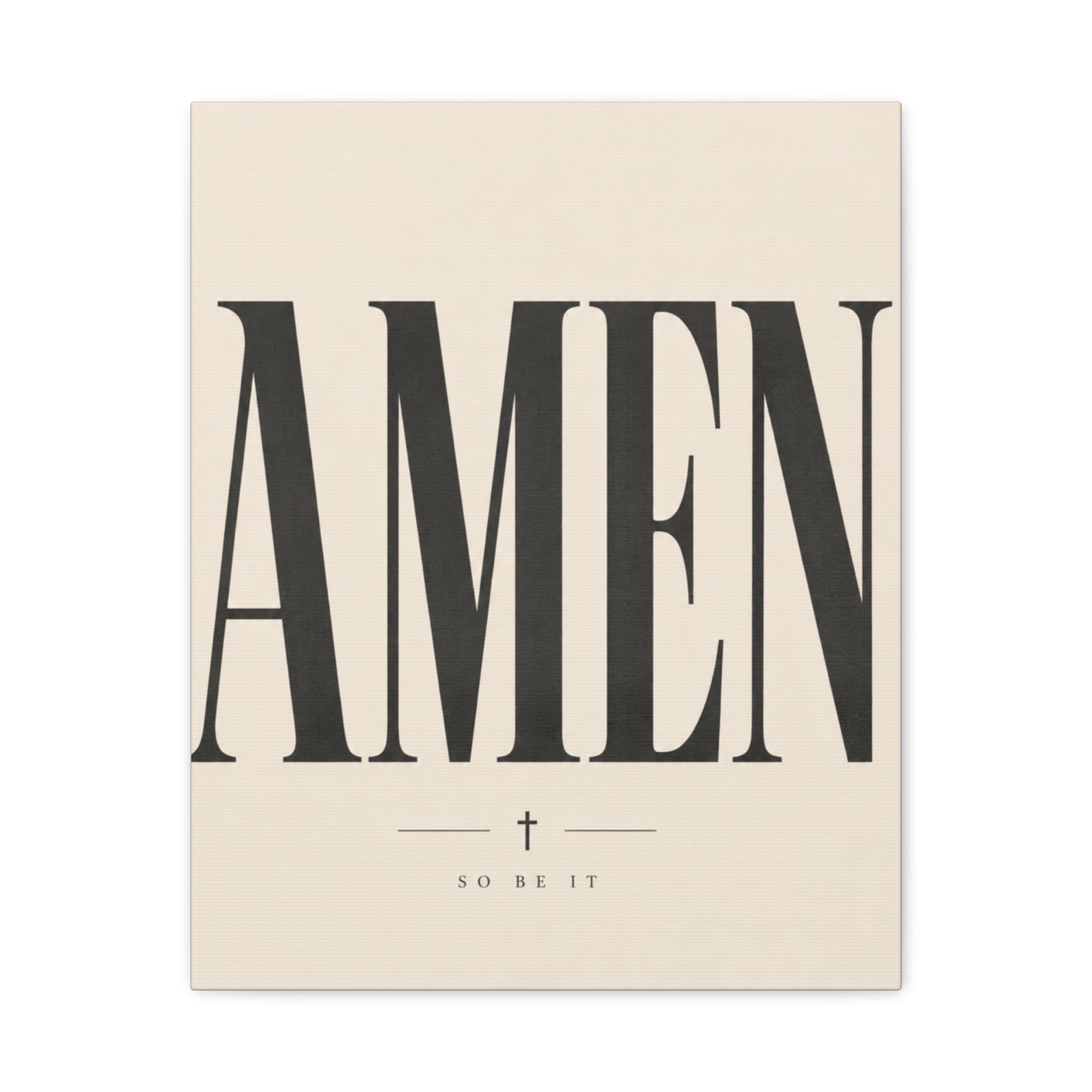Amen – Bold Faith Typography Canvas Wall Art