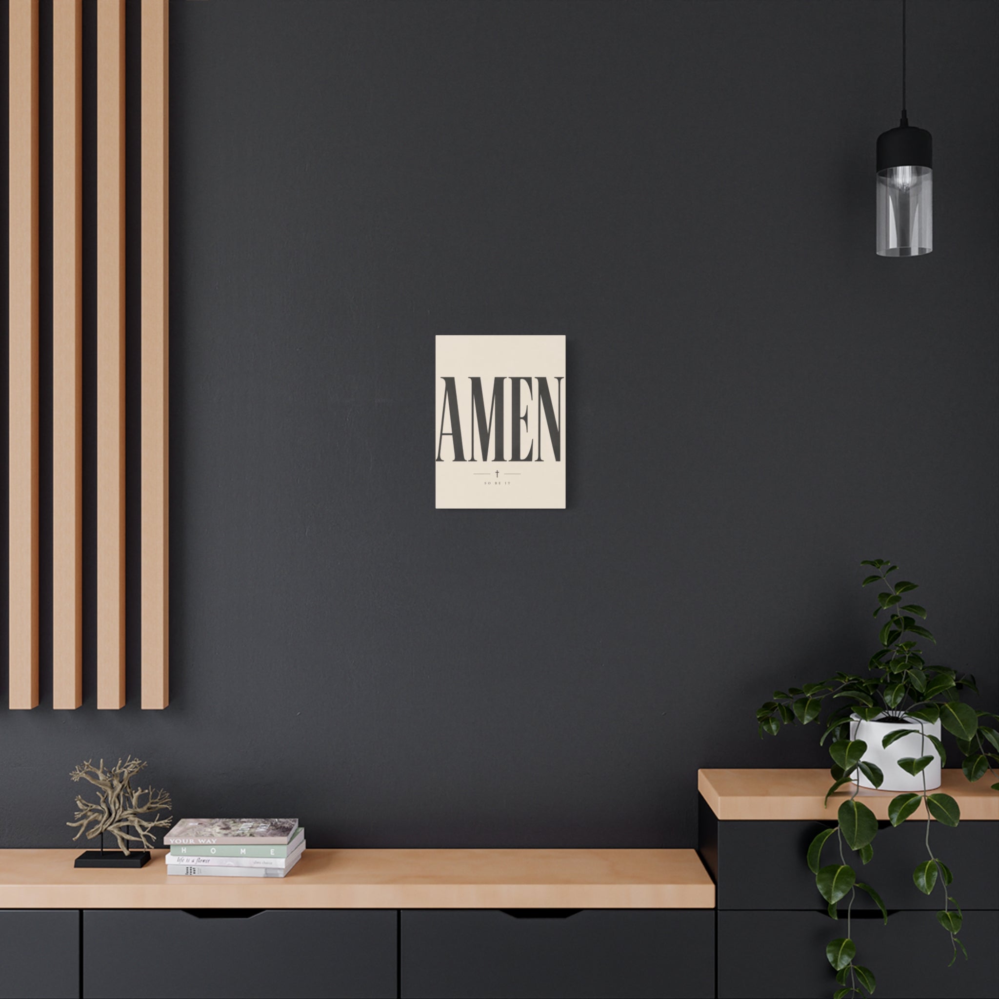 Amen – Bold Faith Typography Canvas Wall Art