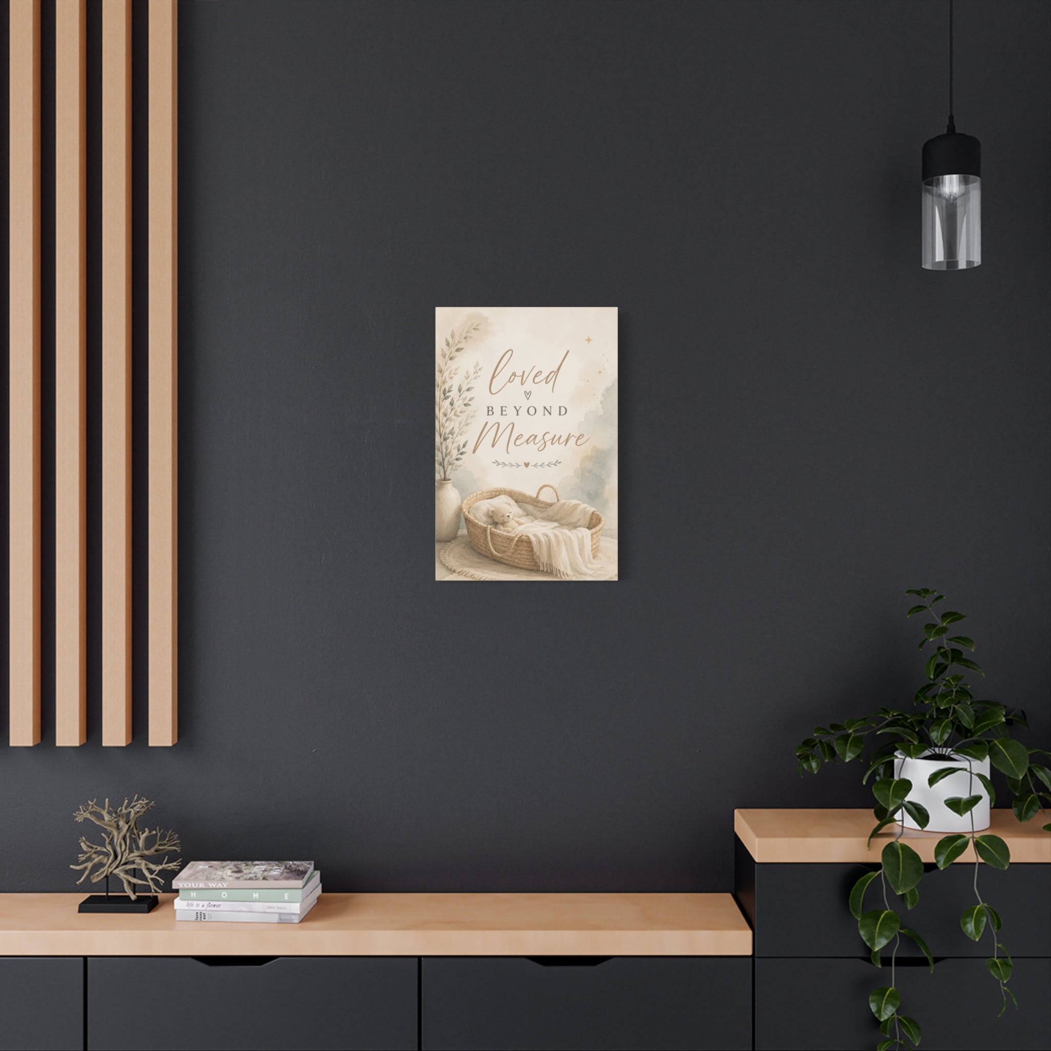 Loved Beyond Measure Christian Nursery Canvas Wall Art