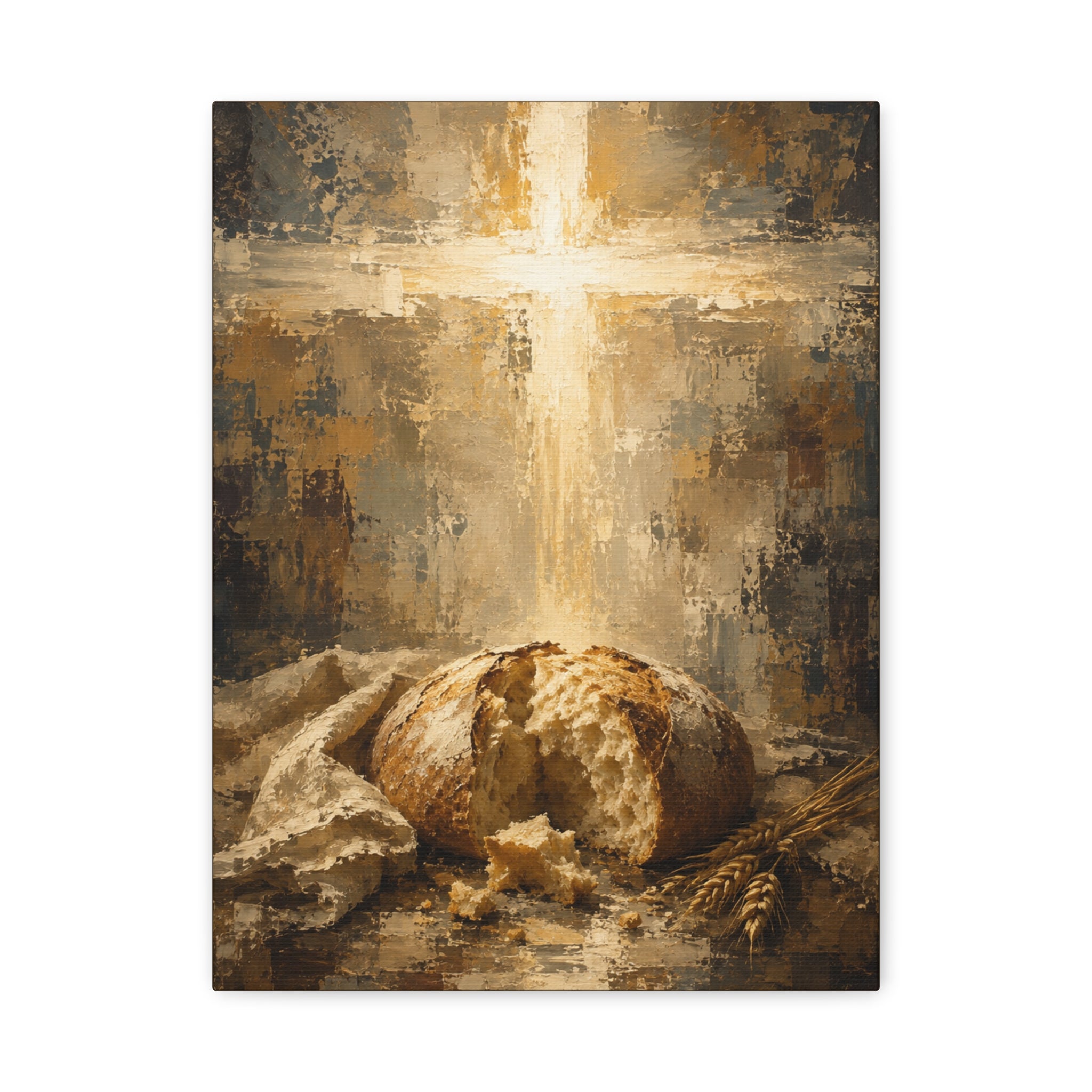 read of Life Christian Canvas Wall Art. Eucharistic Sacred Art